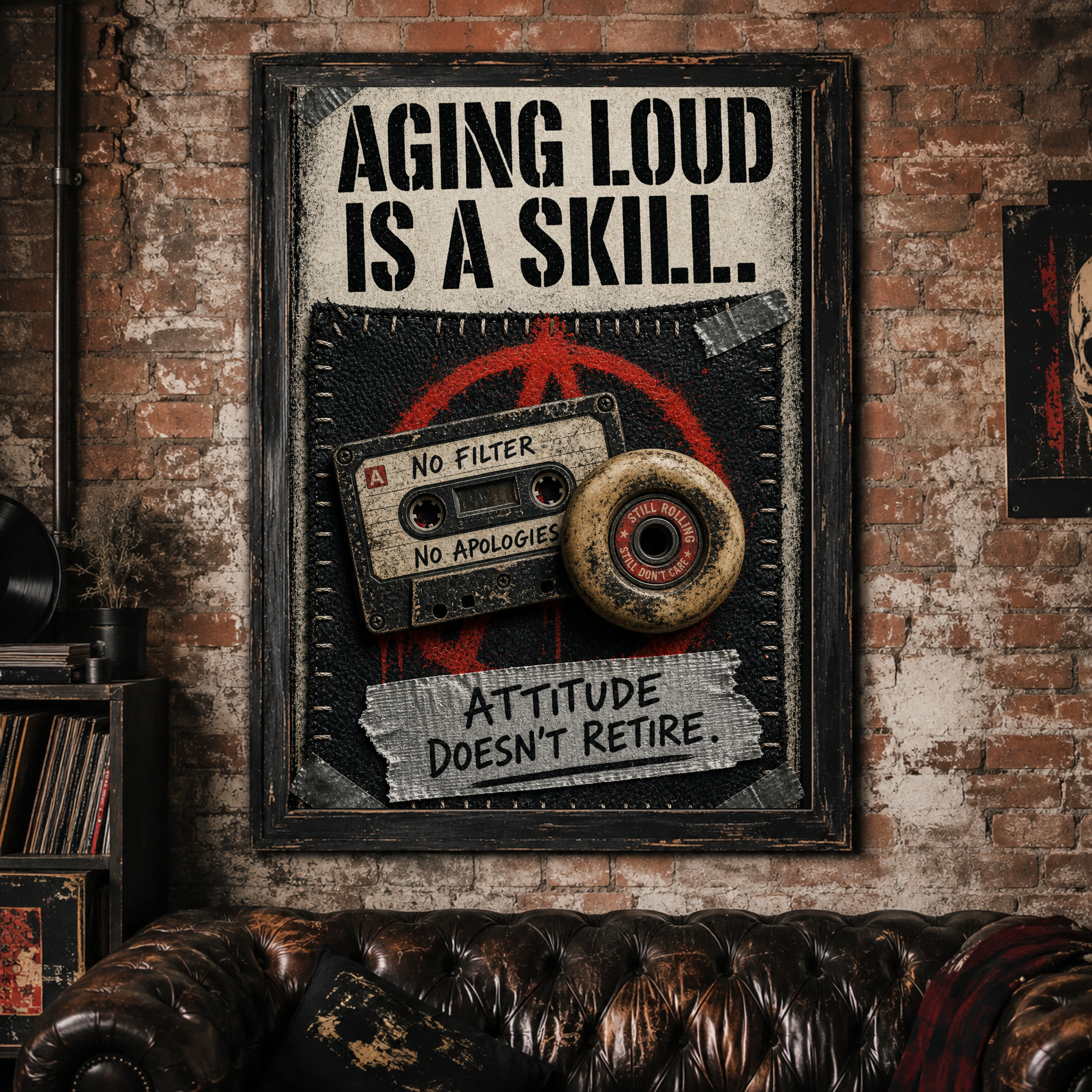 AGING LOUD IS A SKILL - Poster Din A1 (hoch)