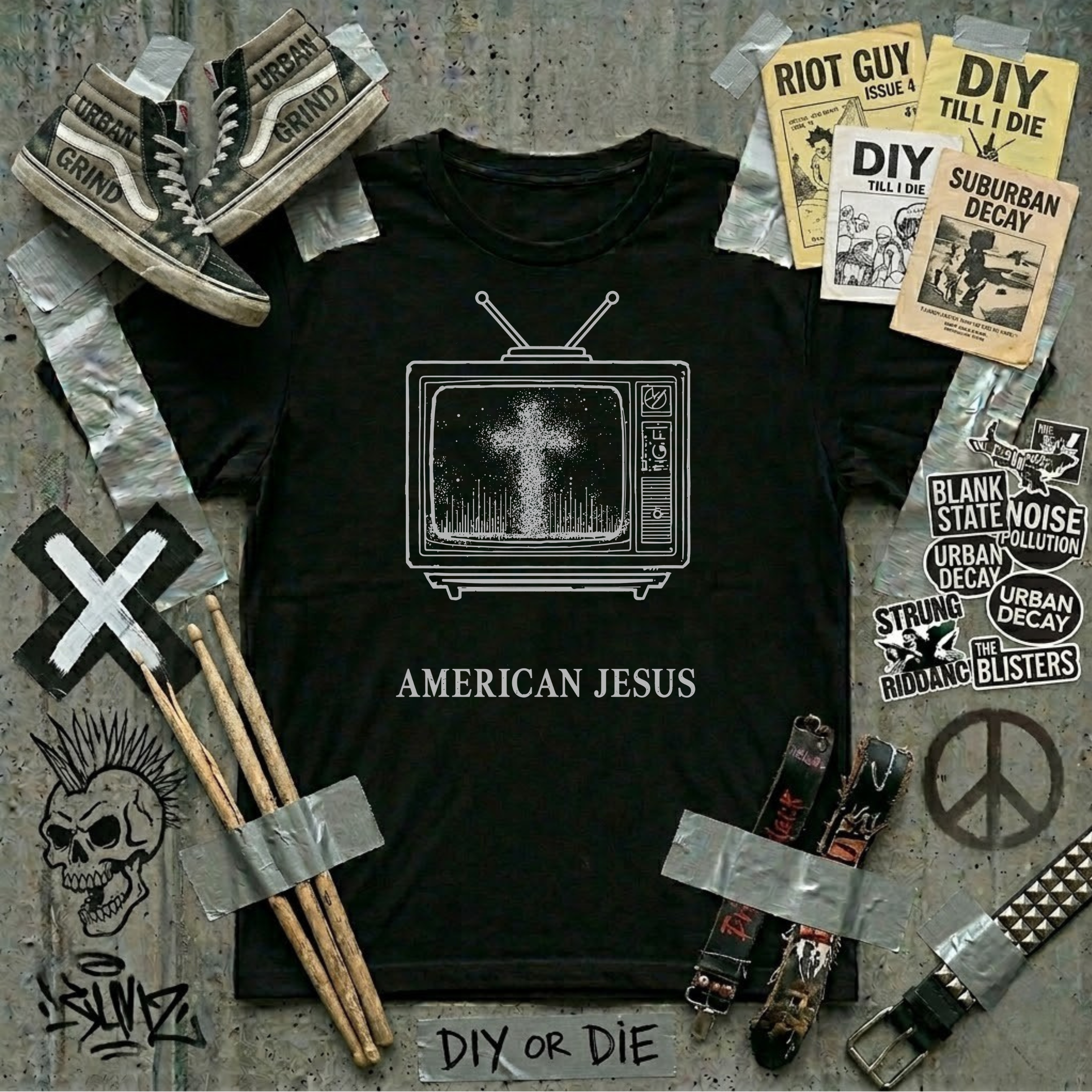 AMERICAN JESUS - Heavy Cotton T-Shirt