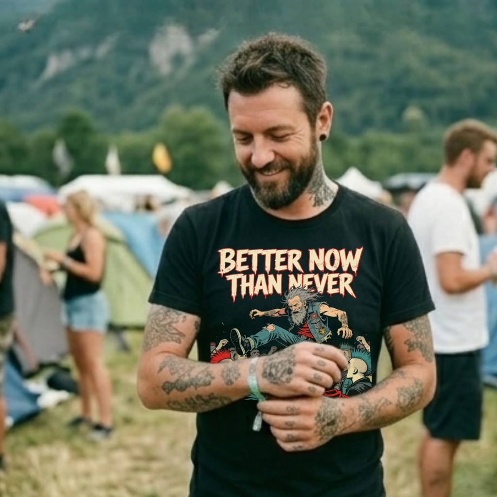 BETTER NOW THAN NEVER - Heavy Cotton T-Shirt