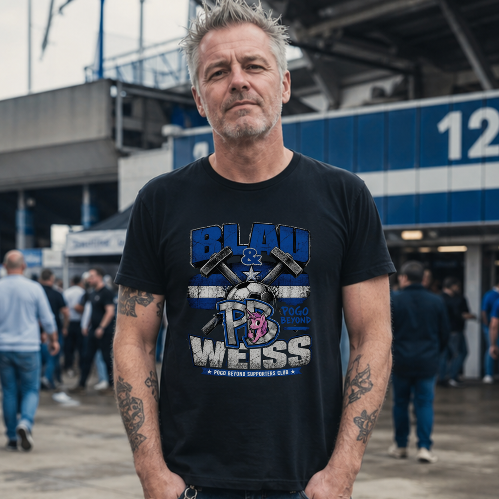 BLAU & WEISS POGO BEYOND - Heavy Cotton T-Shirt