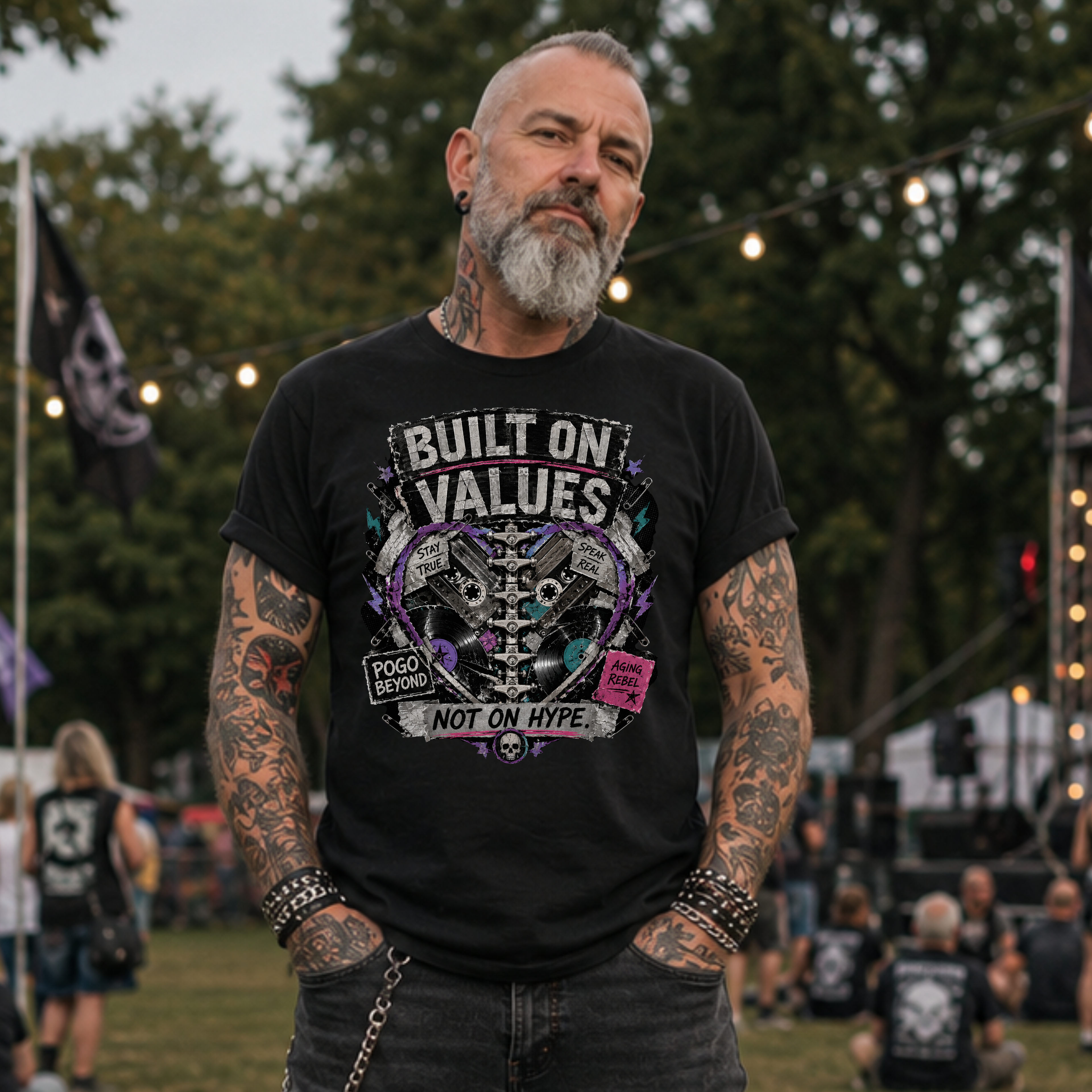 BUILT ON VALUES - Heavy Cotton T-Shirt