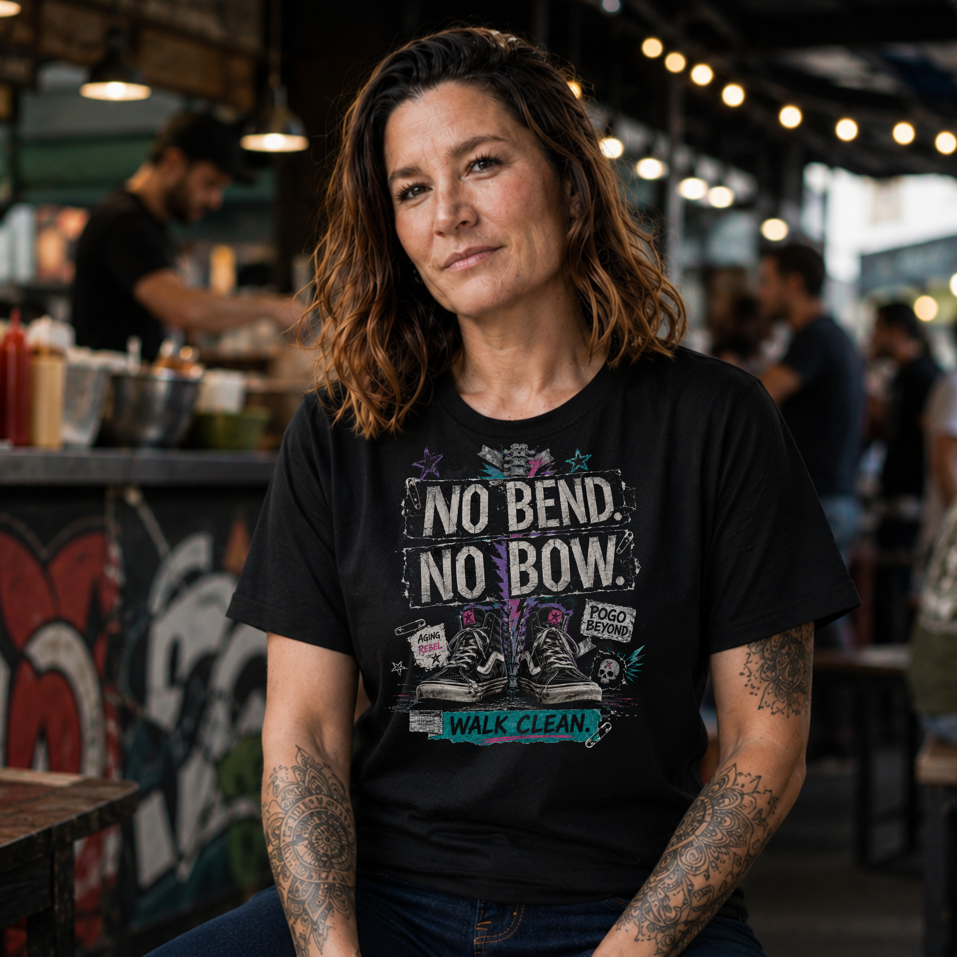 NO BEND. NO BOW. - Heavy Cotton T-Shirt