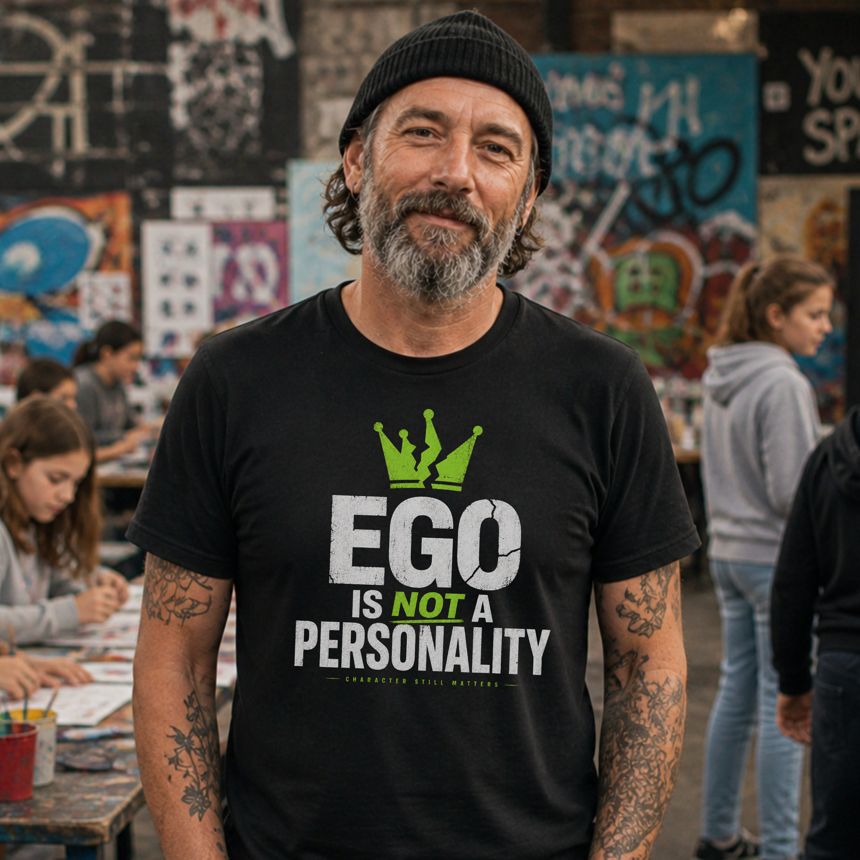 EGO IS NOT A PERSONALITY - Heavy Cotton T-Shirt