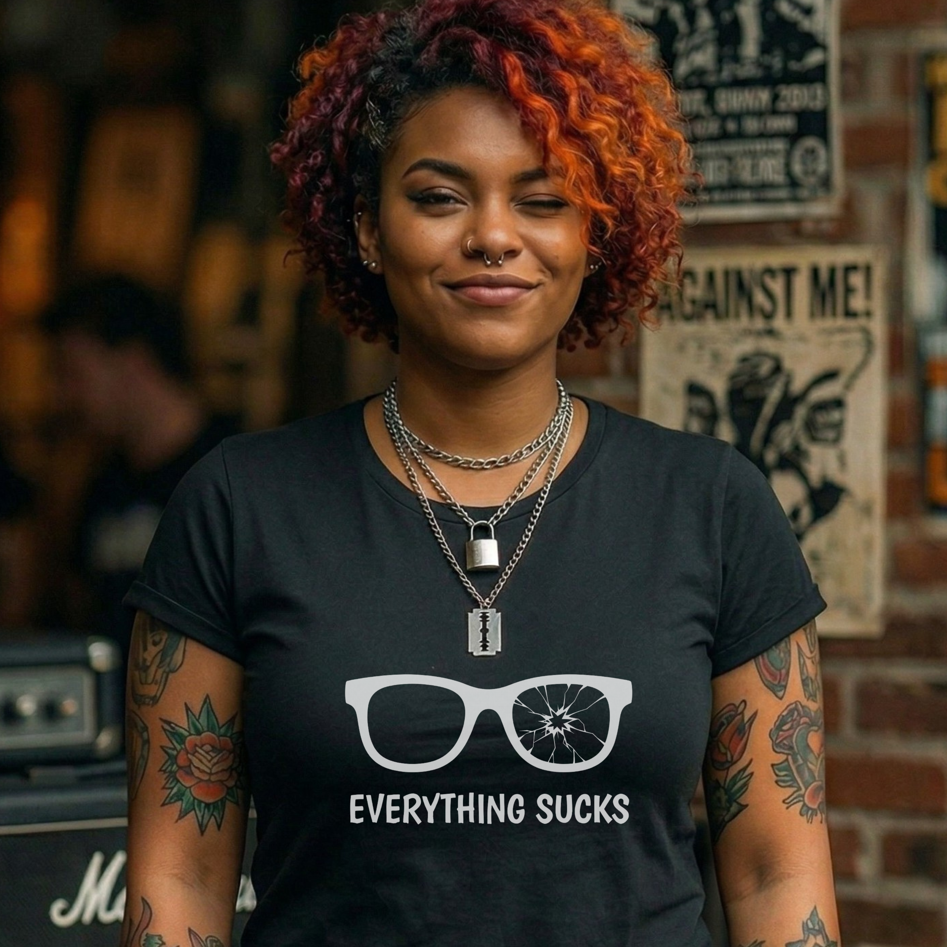 EVERYTHING SUCKS - Heavy Cotton T-Shirt