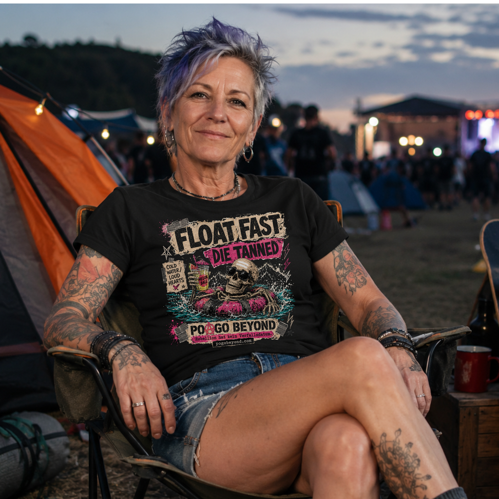 Float Fast Die Tanned – Punk Festival Tanktop - Heavy Cotton T-Shirt