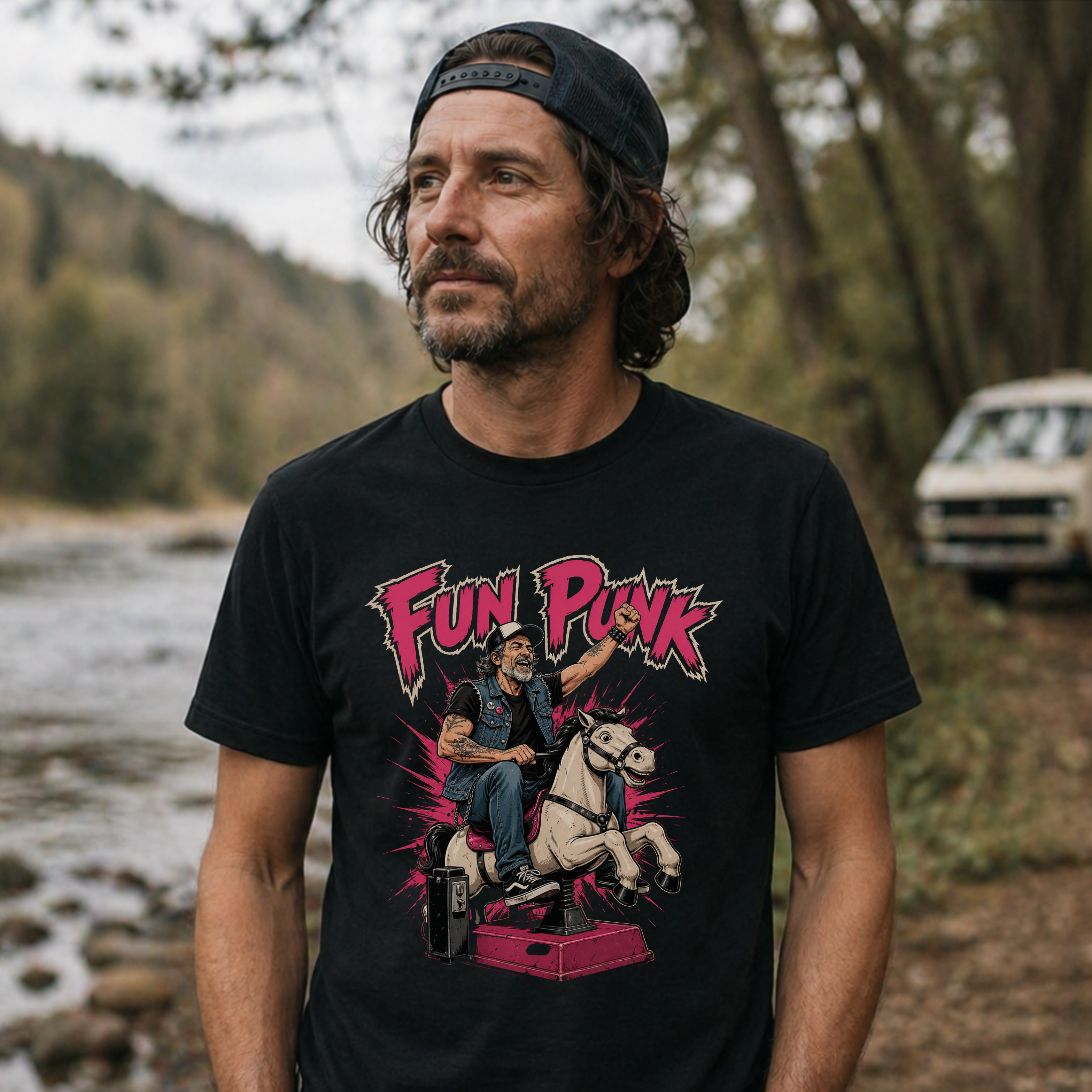 FUN PUNK RODEO - Heavy Cotton T-Shirt