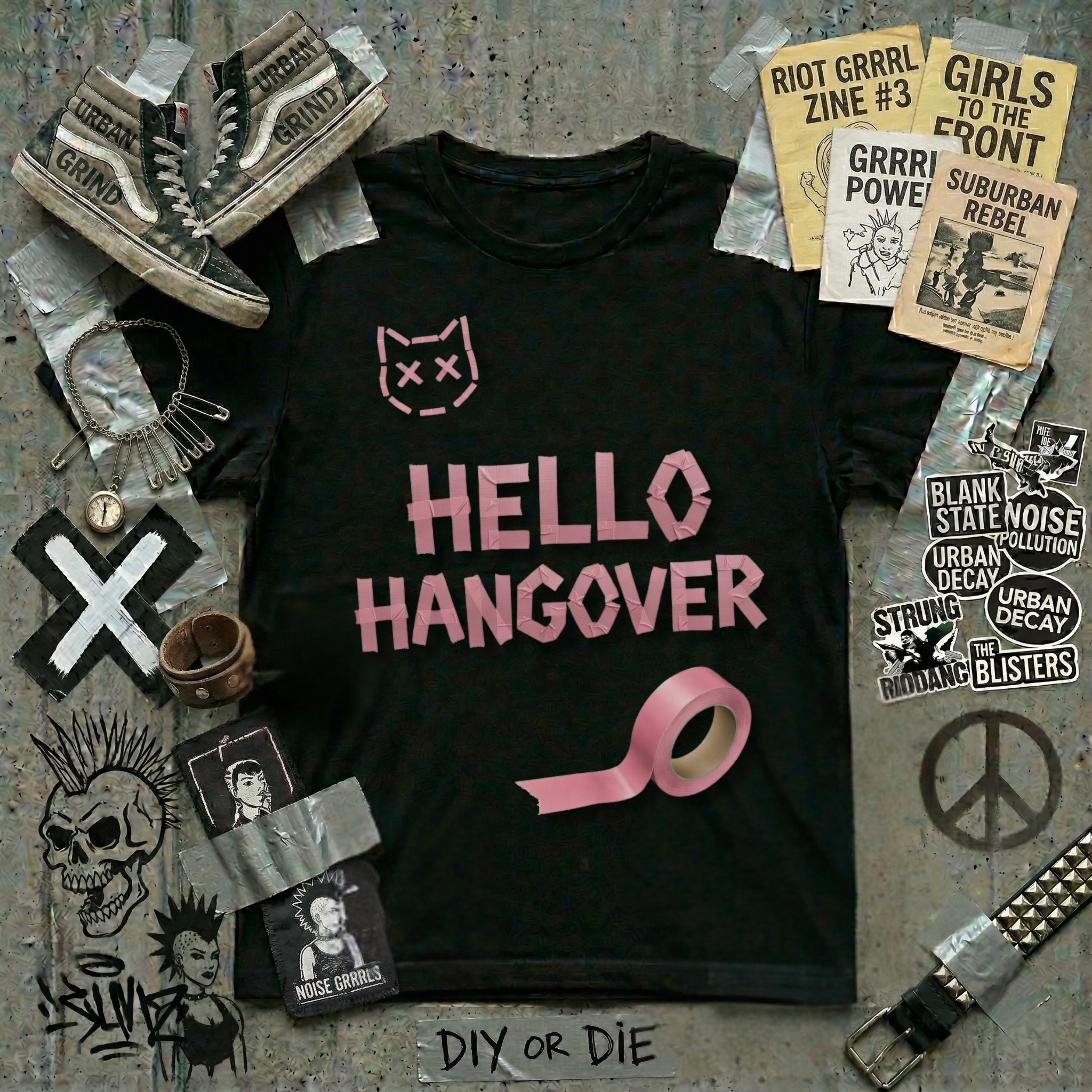 HELLO HANGOVER - Heavy Cotton T-Shirt