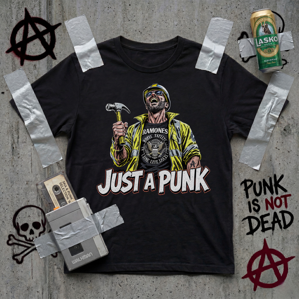 JUST A PUNK - Heavy Cotton T-Shirt