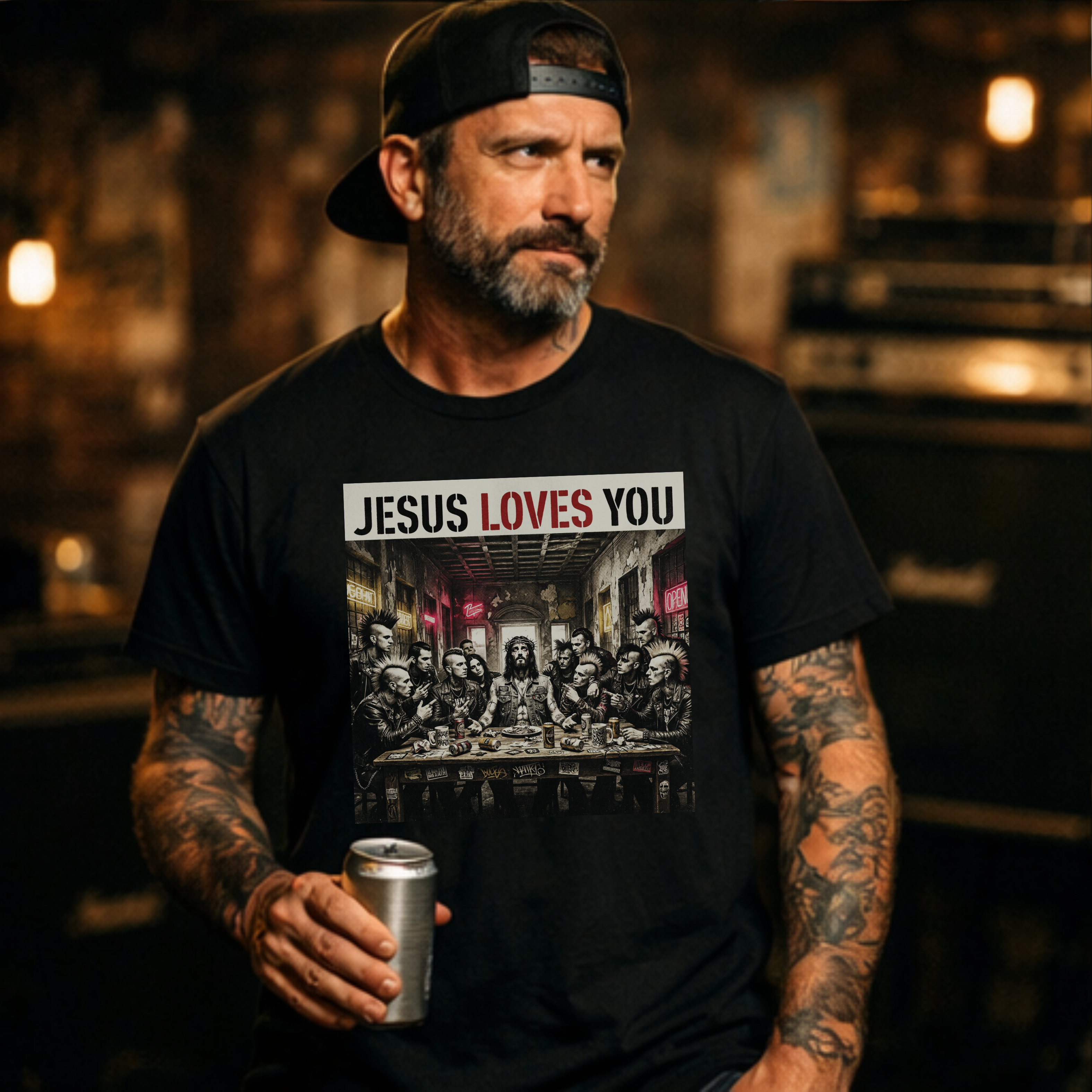 JESUS LOVES YOU - Heavy Cotton T-Shirt