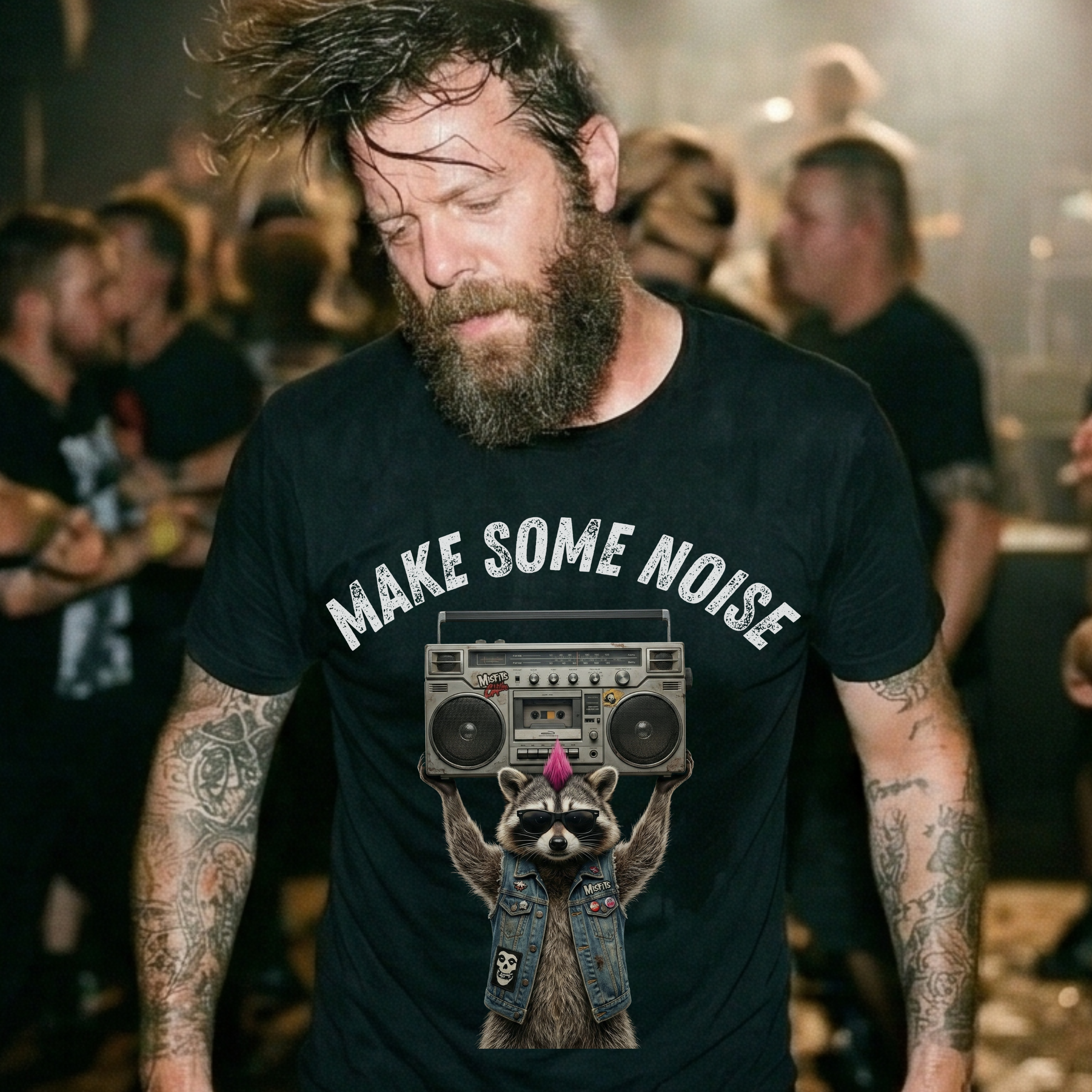 MAKE SOME NOISE - Heavy Cotton T-Shirt
