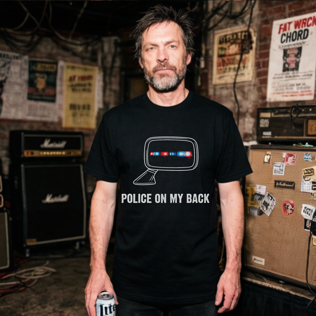 POLICE ON MY BACK - Heavy Cotton T-Shirt