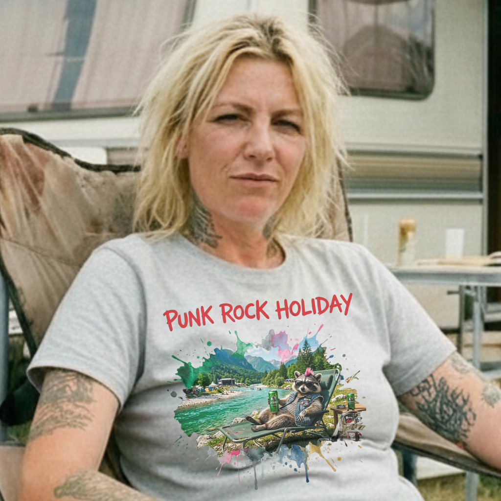 PUNK ROCK HOLIDAY - Lazy Rockoon - Heavy Cotton T-Shirt