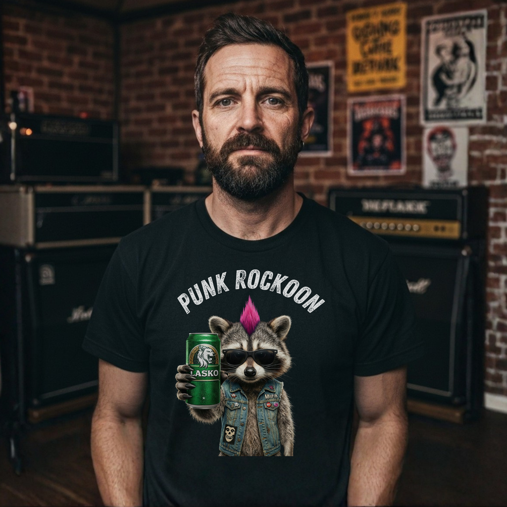 PUNK ROCKOON - Heavy Cotton T-Shirt