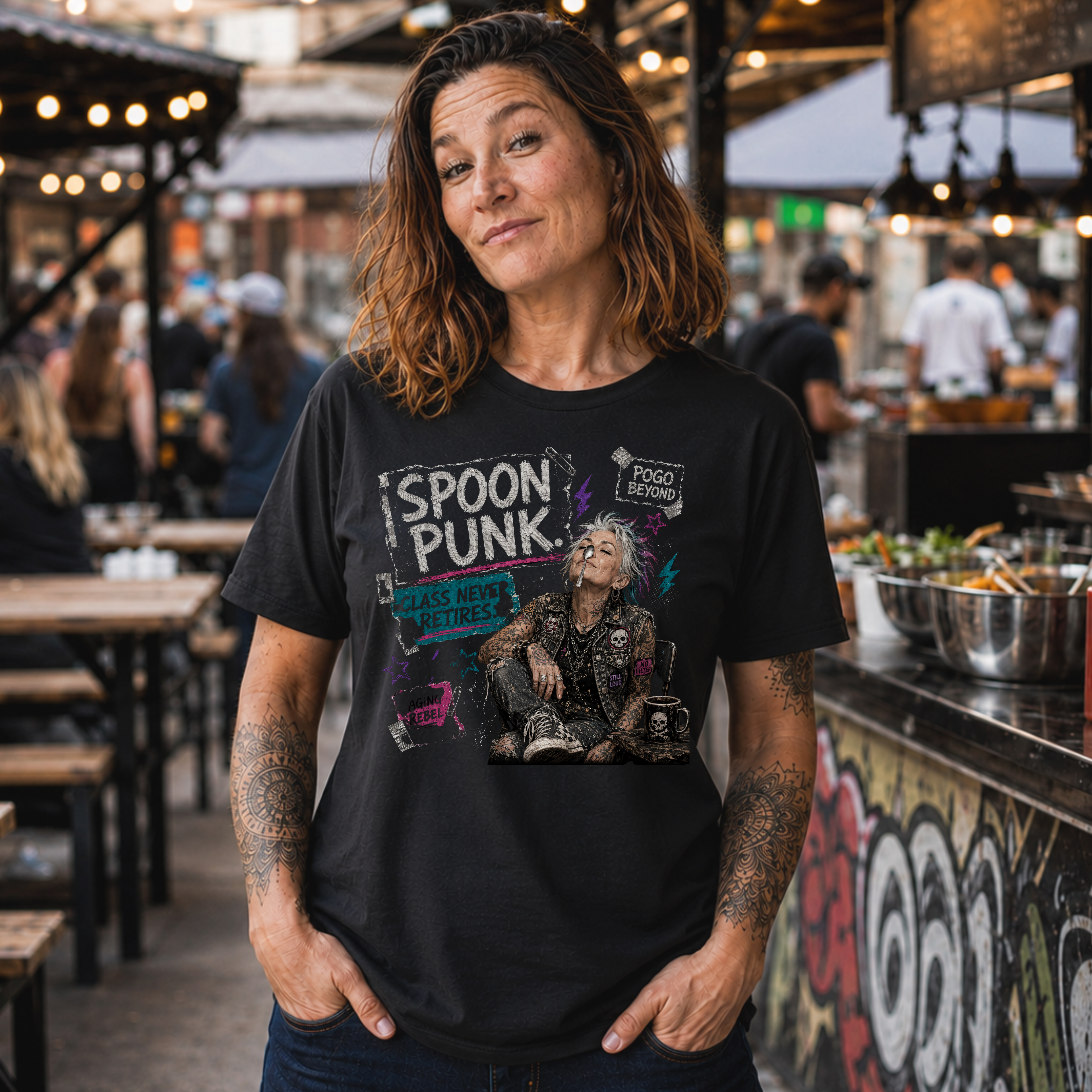 SPOON PUNK - Heavy Cotton T-Shirt
