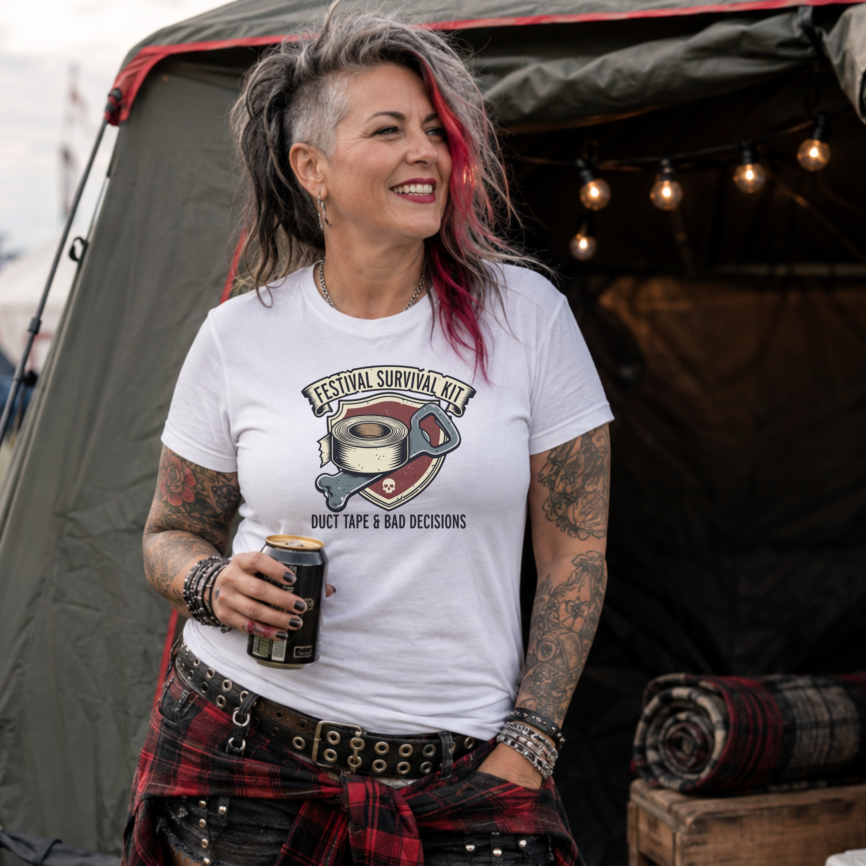 FESTIVAL SURVIVAL KIT - Heavy Cotton T-Shirt