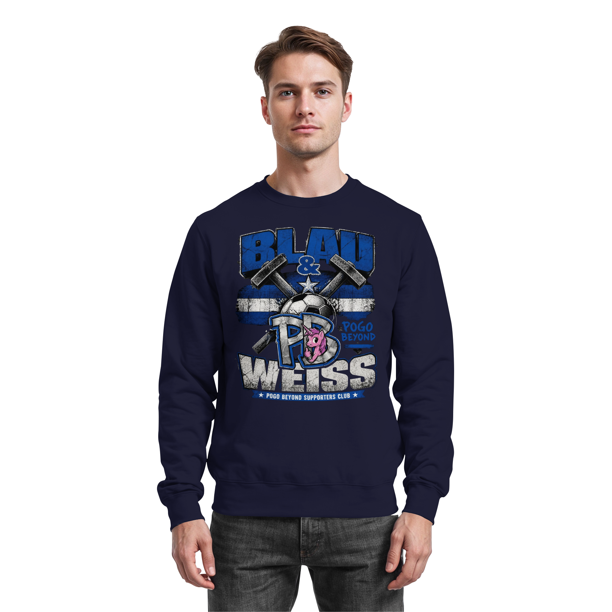 BLAU & WEISS POGO BEYOND - Basic Sweatshirt