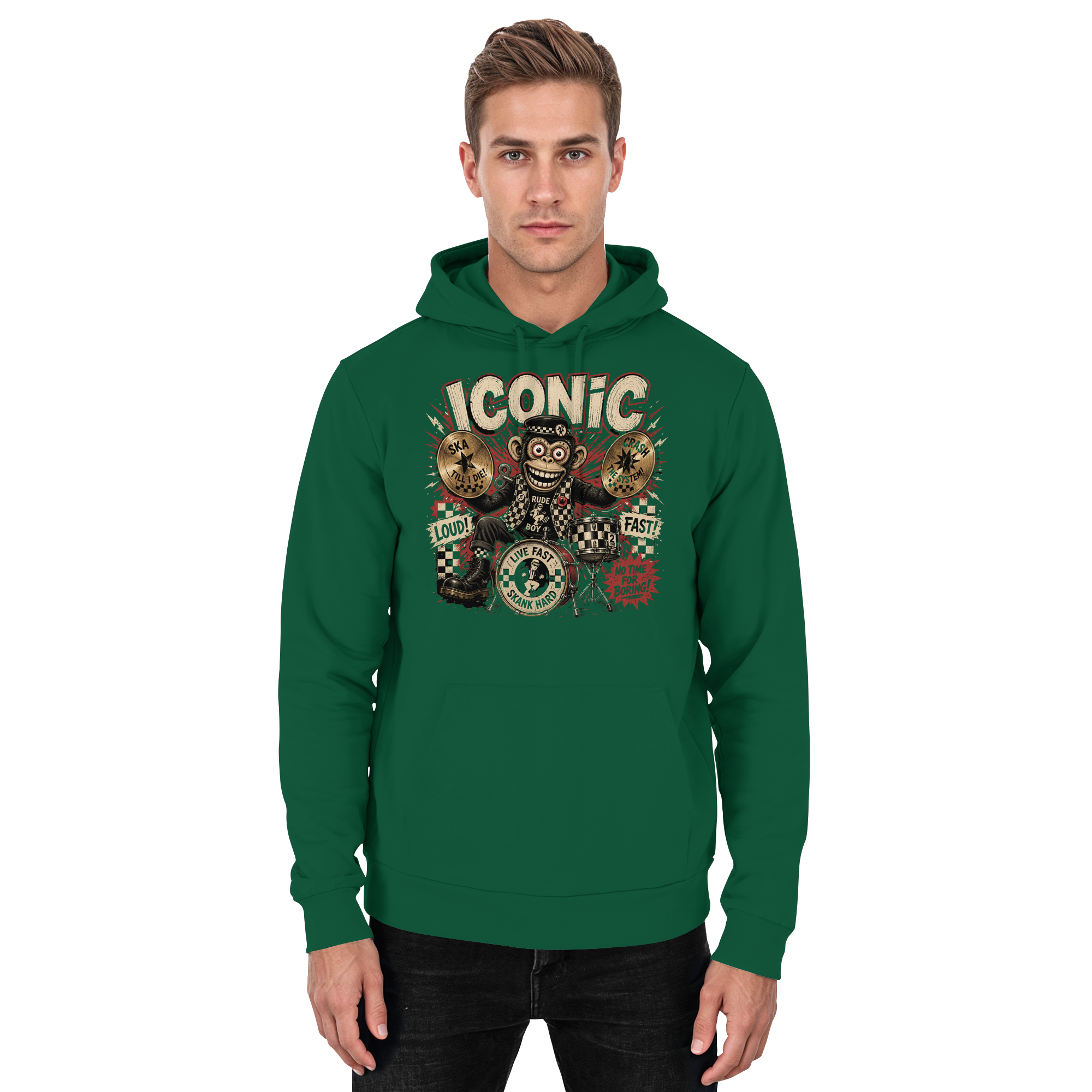 RUDE BOY MONKEY - Basic Unisex Hoodie