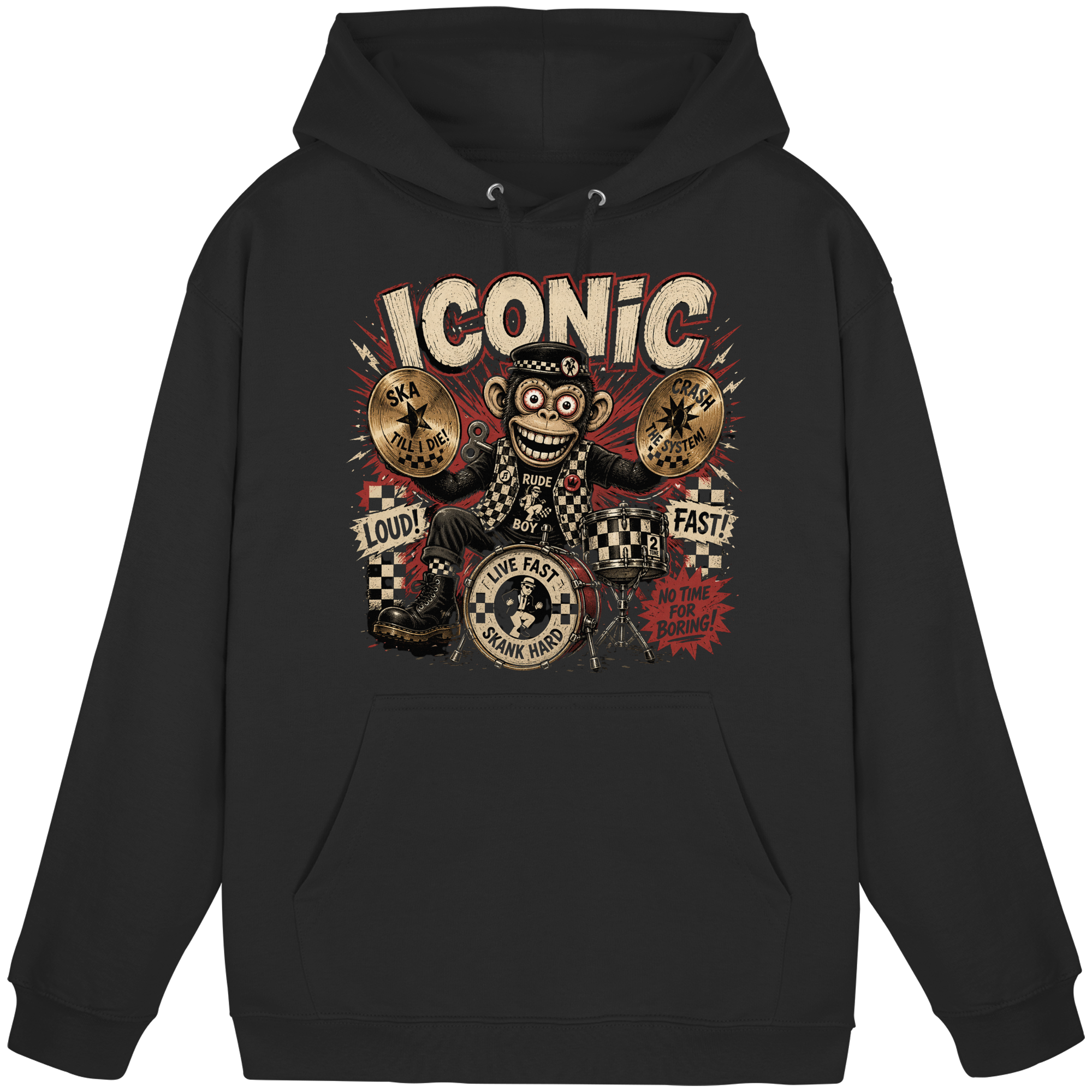 RUDE BOY MONKEY - Basic Unisex Hoodie