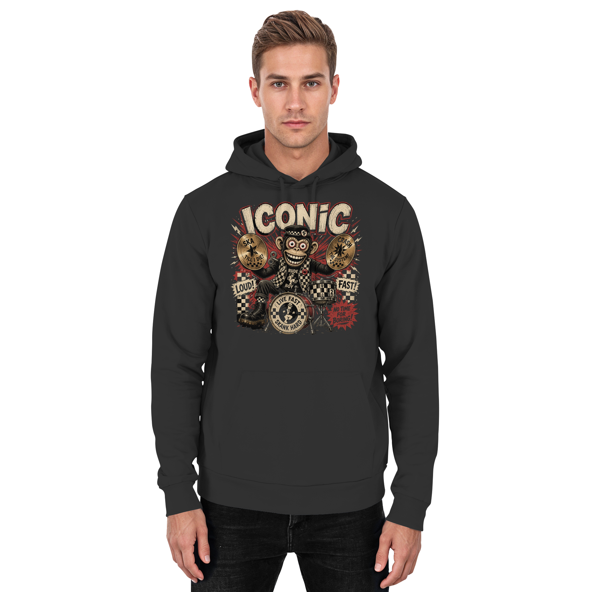RUDE BOY MONKEY - Basic Unisex Hoodie