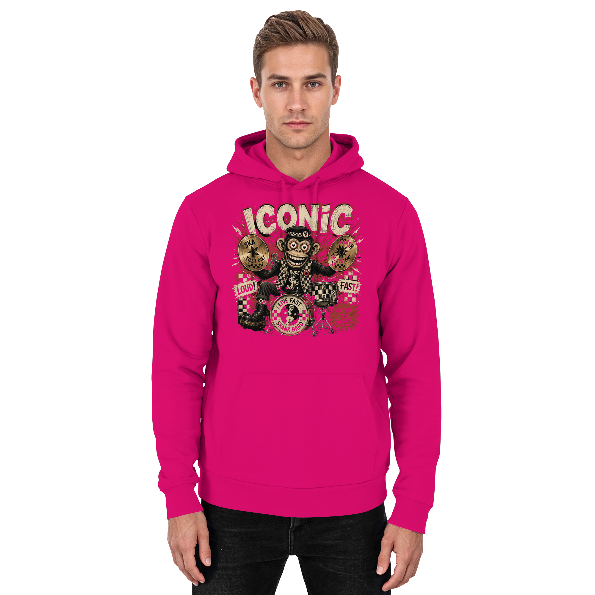 RUDE BOY MONKEY - Basic Unisex Hoodie