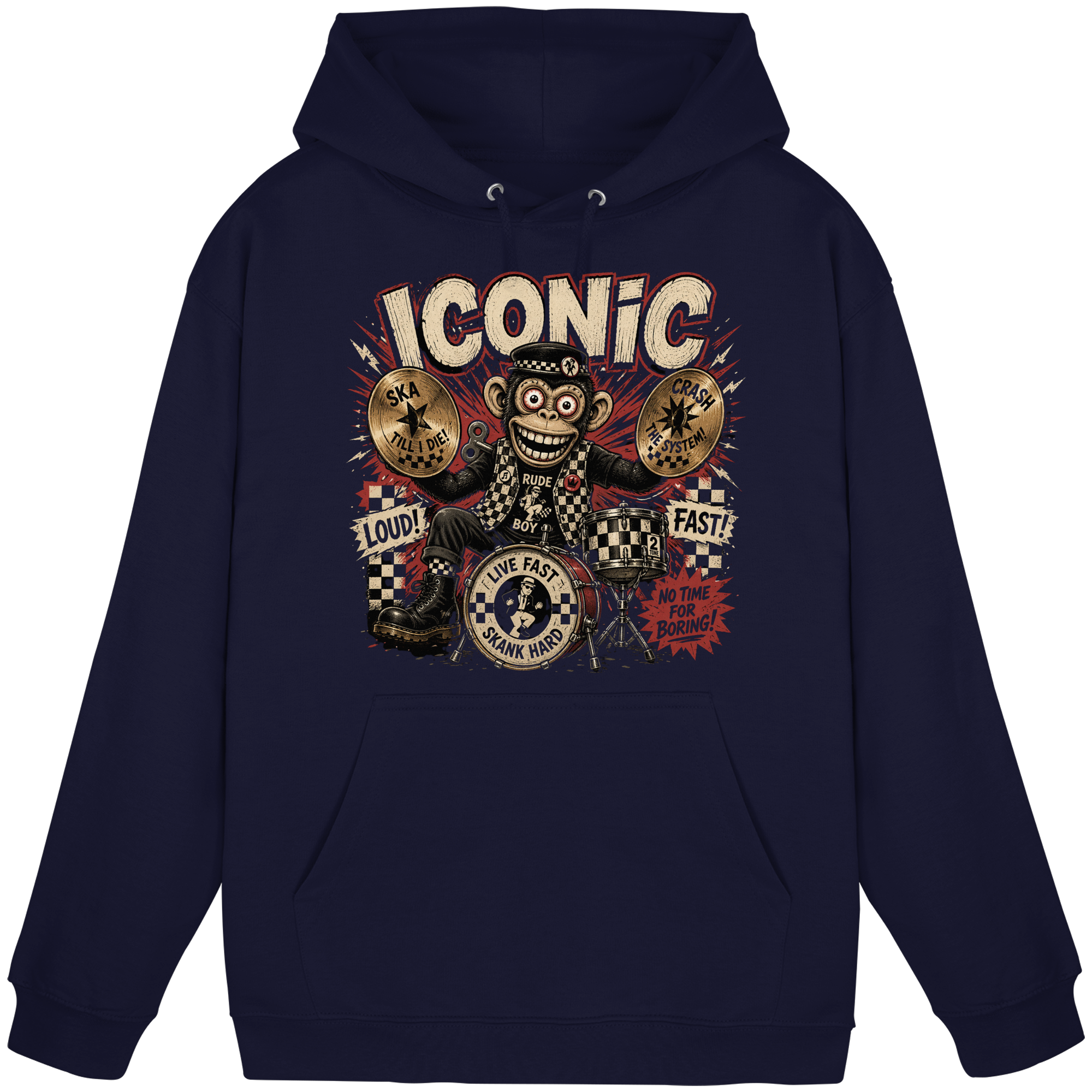 RUDE BOY MONKEY - Basic Unisex Hoodie