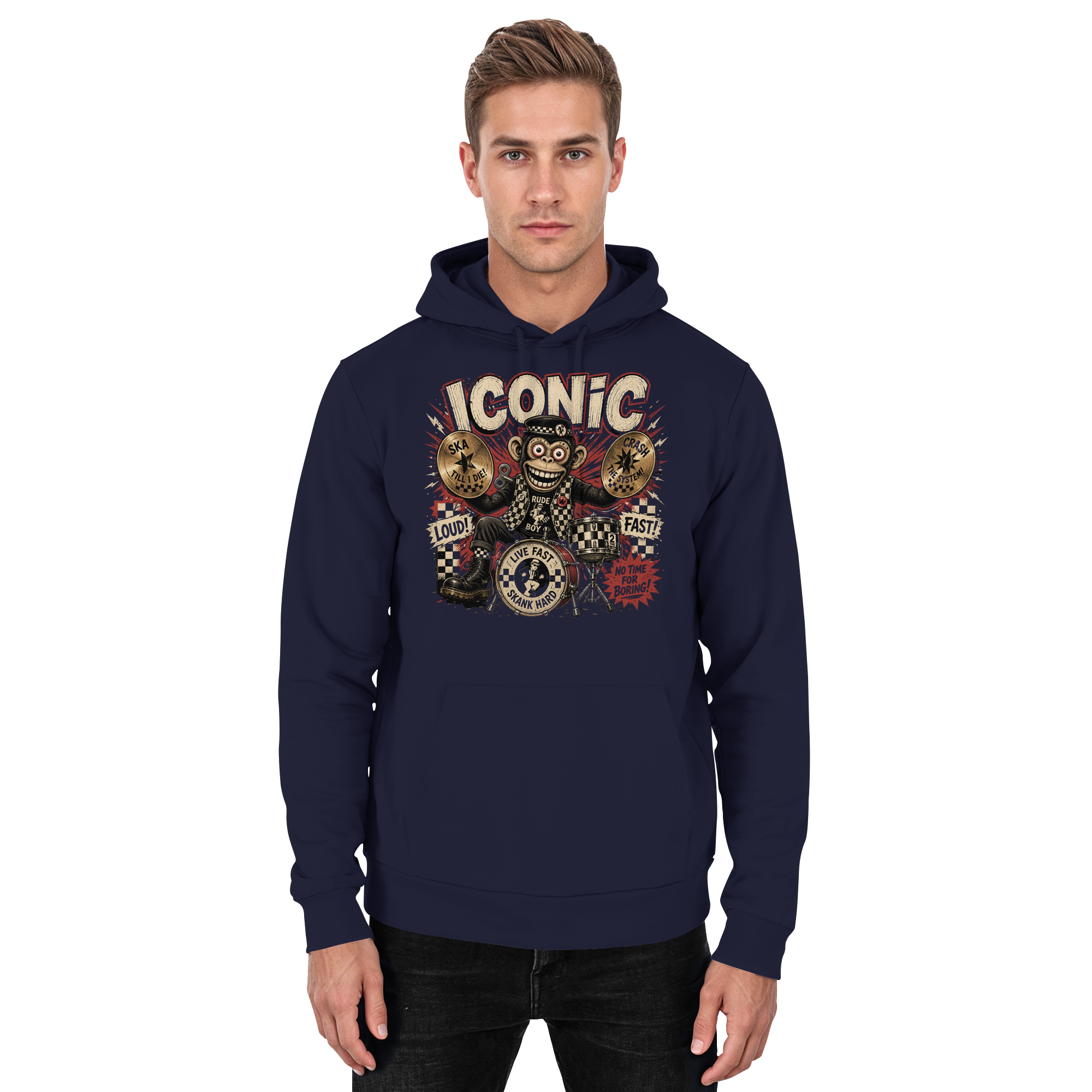 RUDE BOY MONKEY - Basic Unisex Hoodie