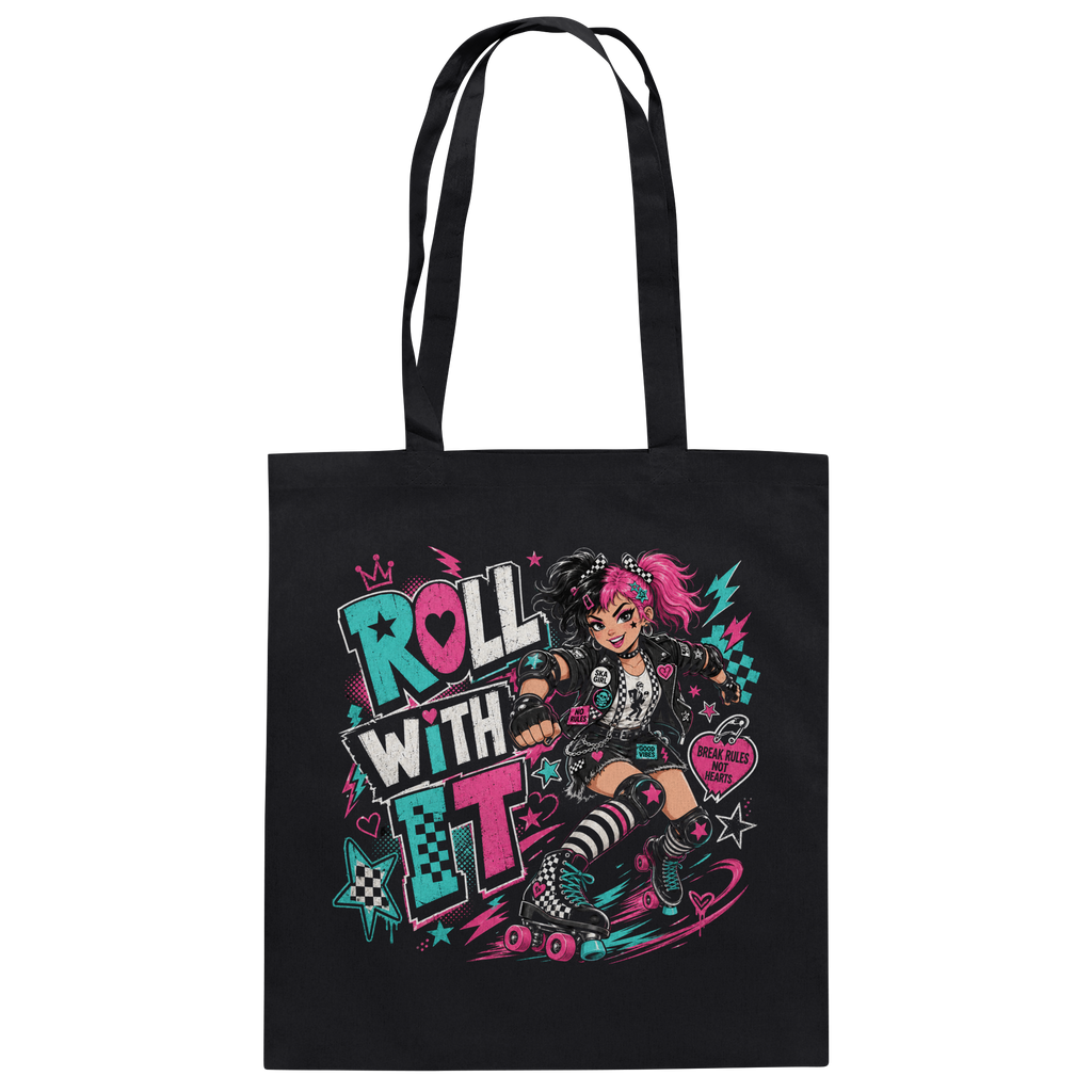 ROLL WITH IT - Baumwolltasche
