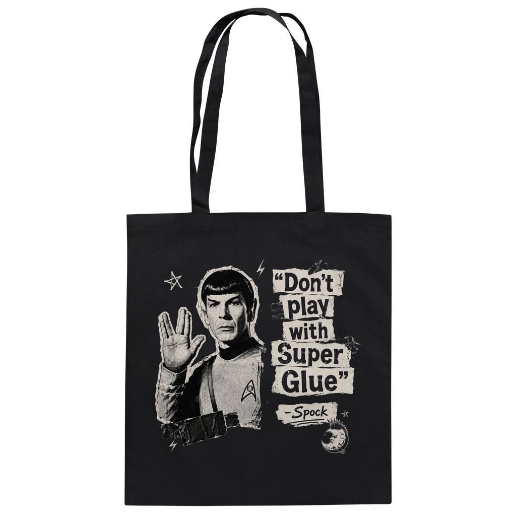 DON'T PLAY WITH SUPER GLUE - Baumwolltasche