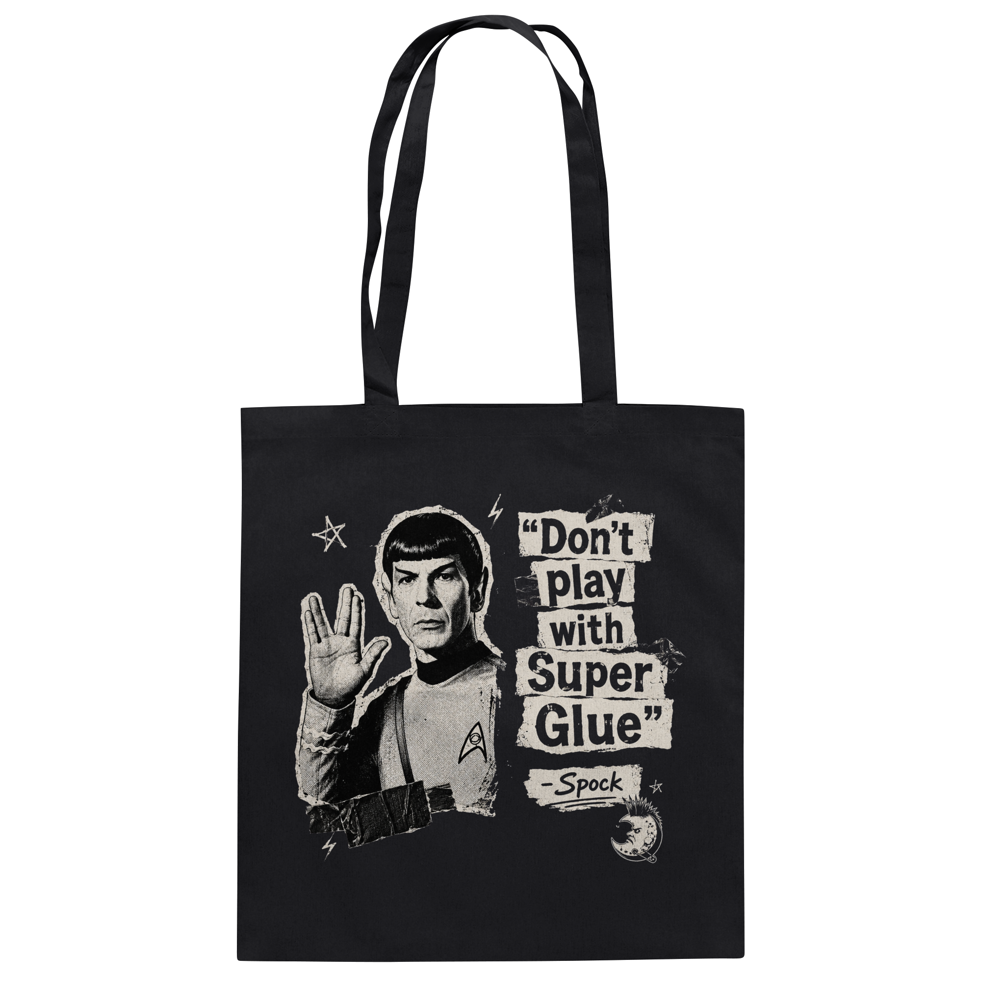DON'T PLAY WITH SUPER GLUE - Baumwolltasche
