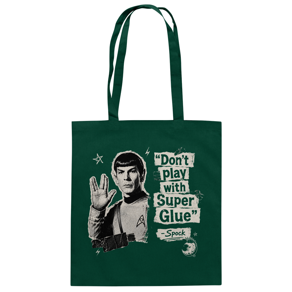 DON'T PLAY WITH SUPER GLUE - Baumwolltasche