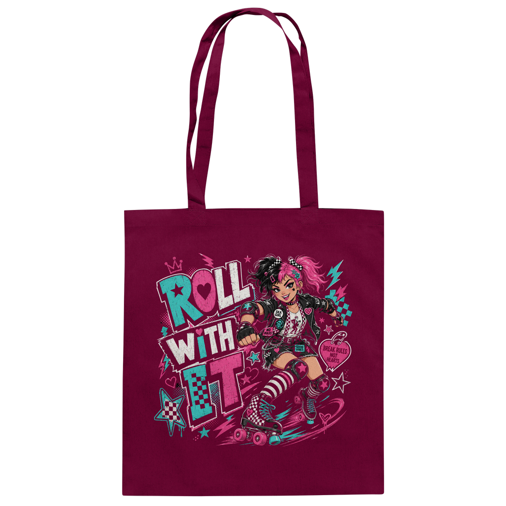 ROLL WITH IT - Baumwolltasche