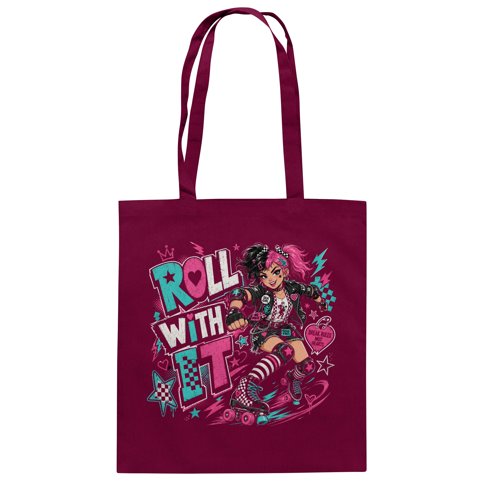 ROLL WITH IT - Baumwolltasche