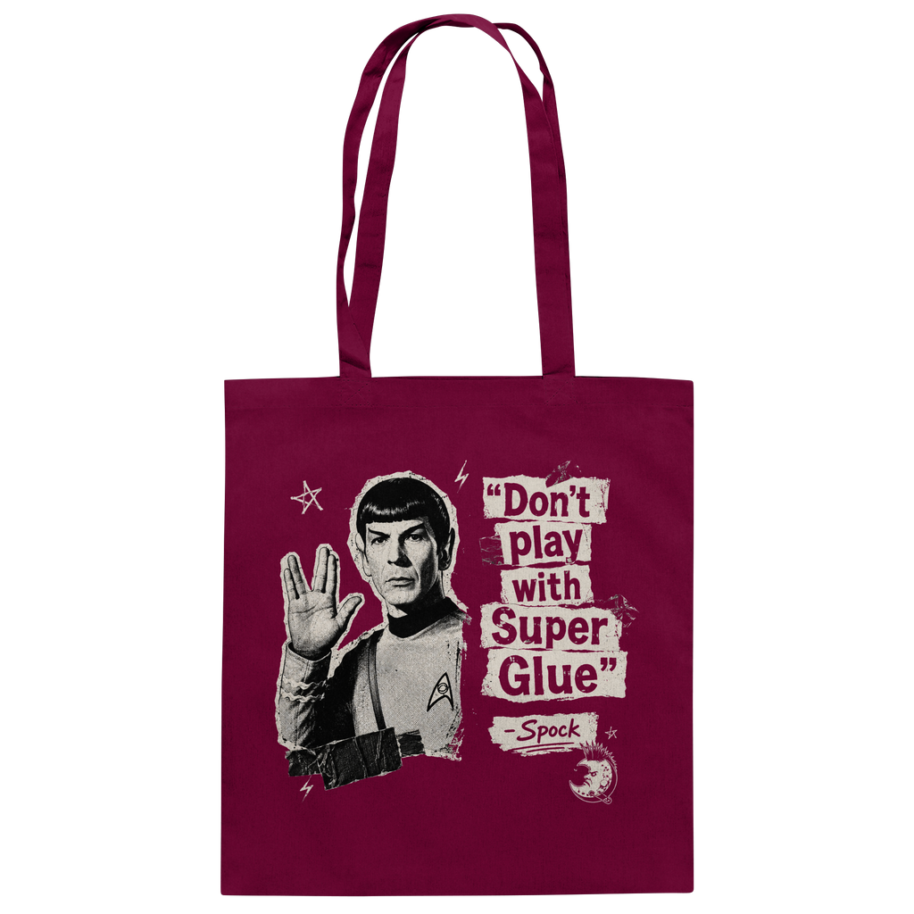 DON'T PLAY WITH SUPER GLUE - Baumwolltasche