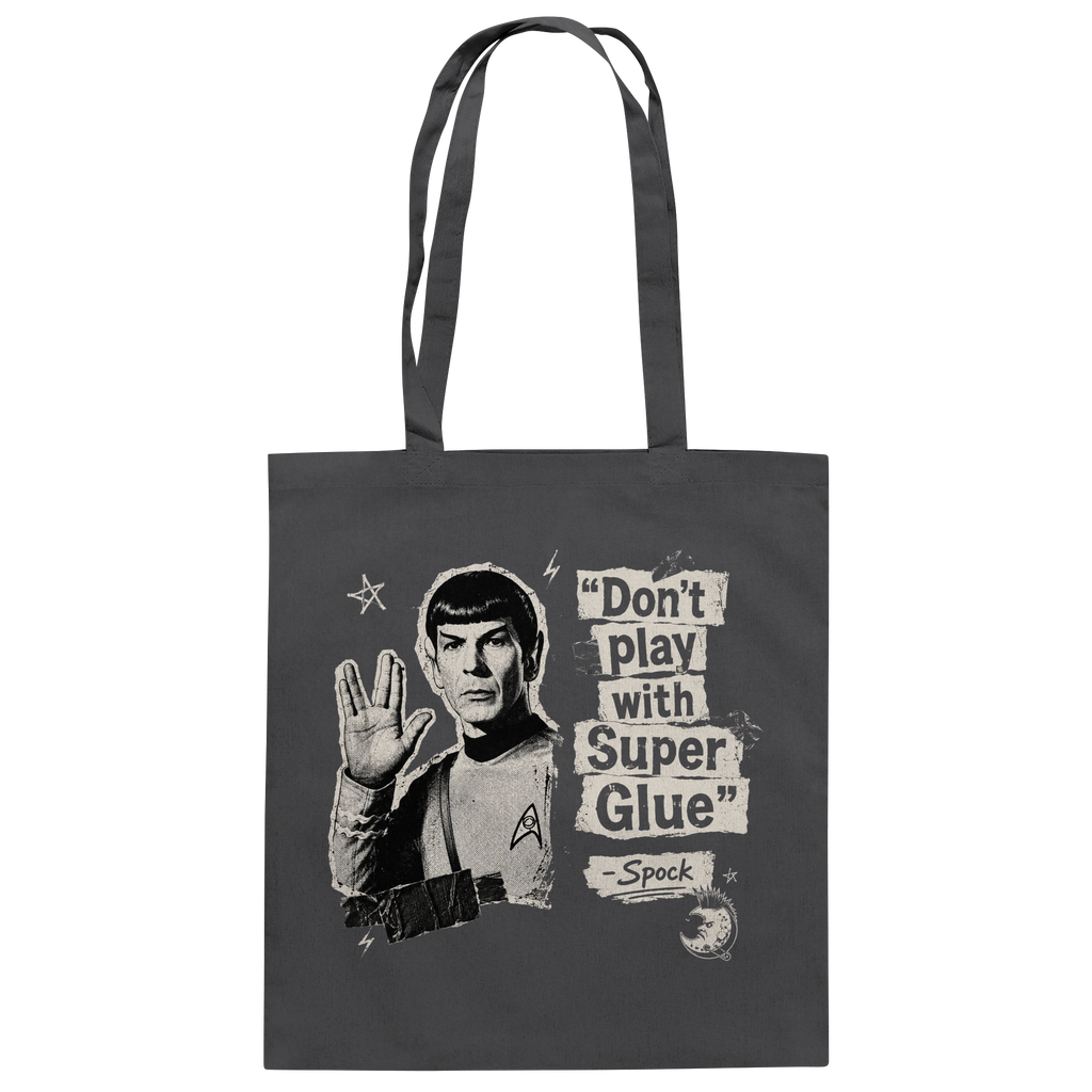 DON'T PLAY WITH SUPER GLUE - Baumwolltasche