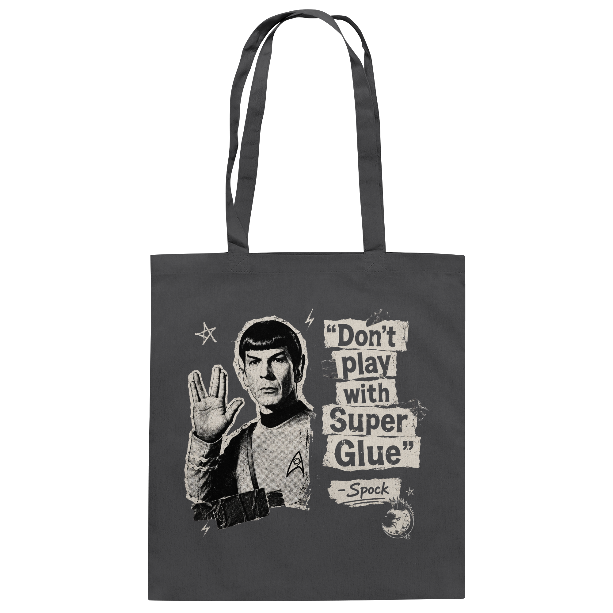 DON'T PLAY WITH SUPER GLUE - Baumwolltasche
