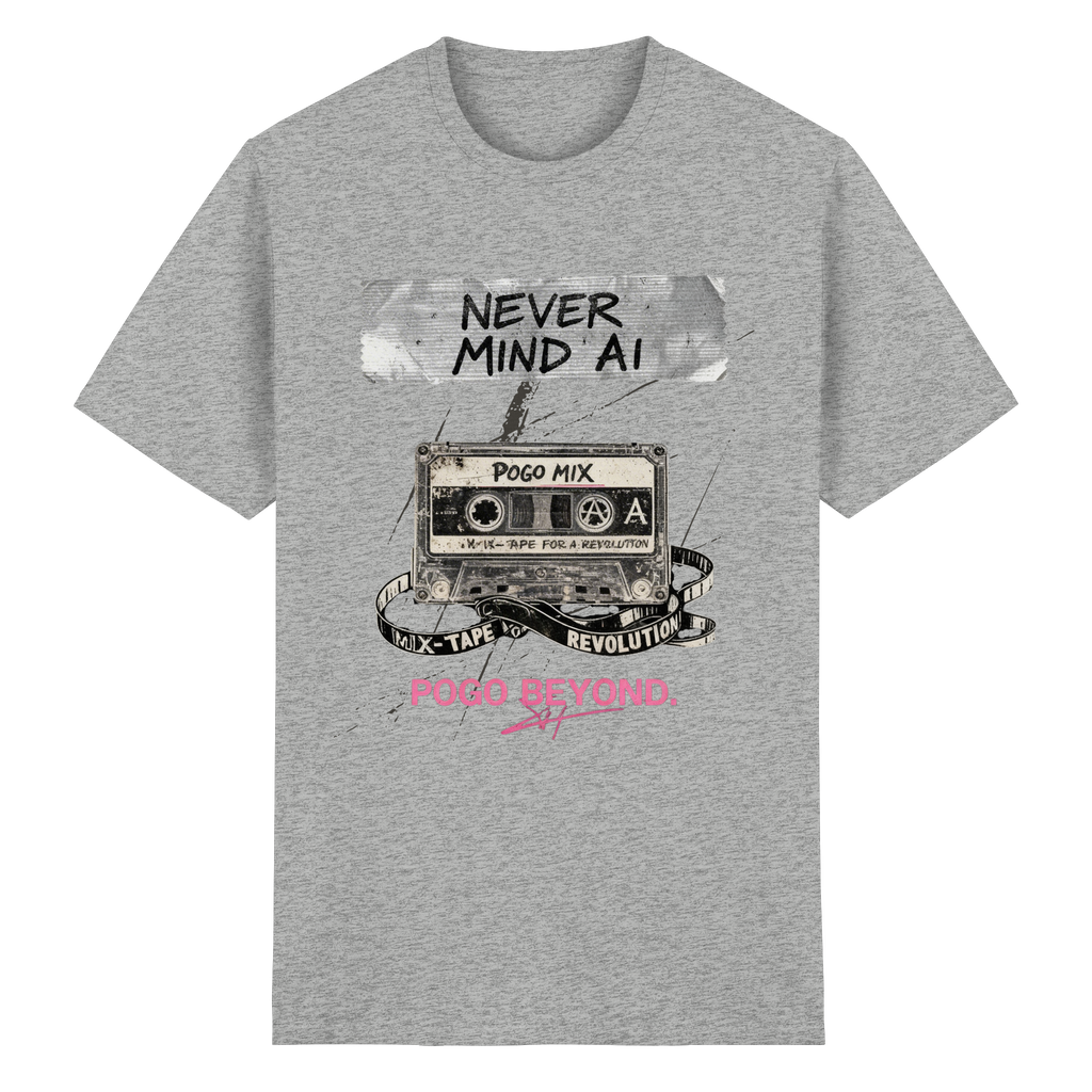 NEVER MIND AI - Heavy Cotton T-Shirt