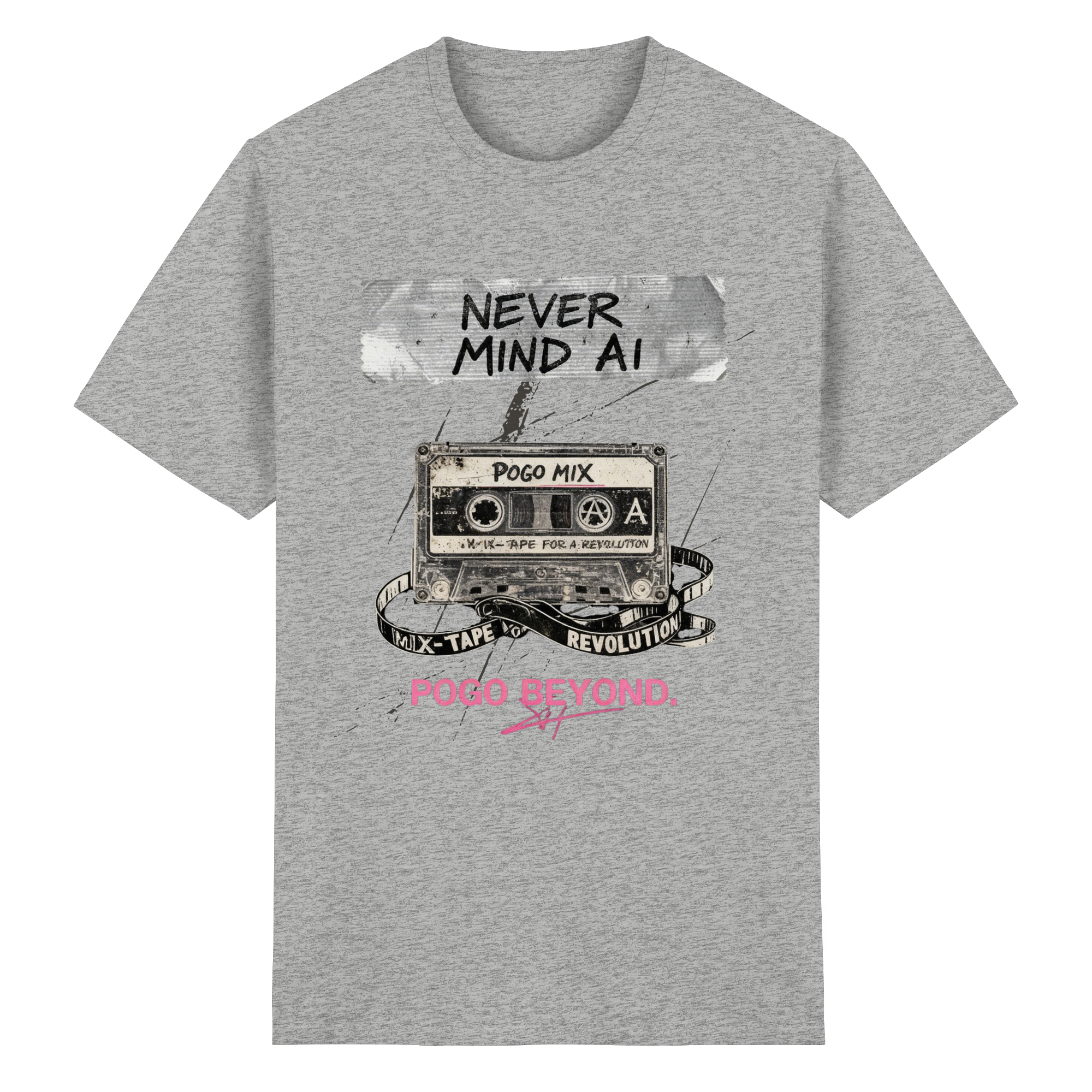NEVER MIND AI - Heavy Cotton T-Shirt