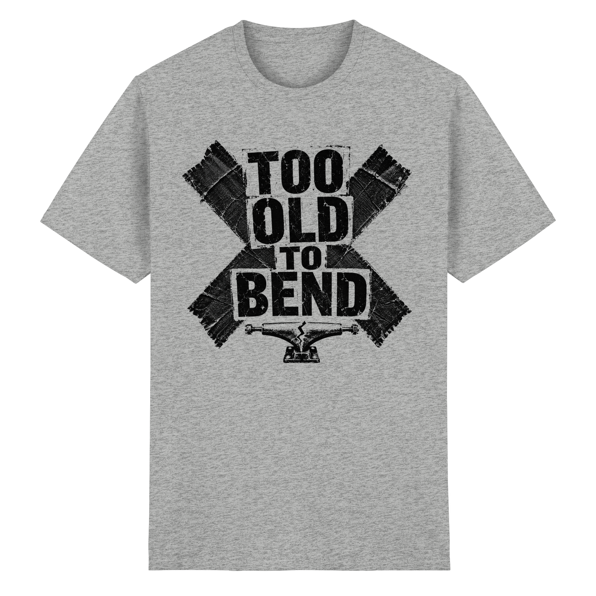 TOO OLD TO BEND - Heavy Cotton T-Shirt