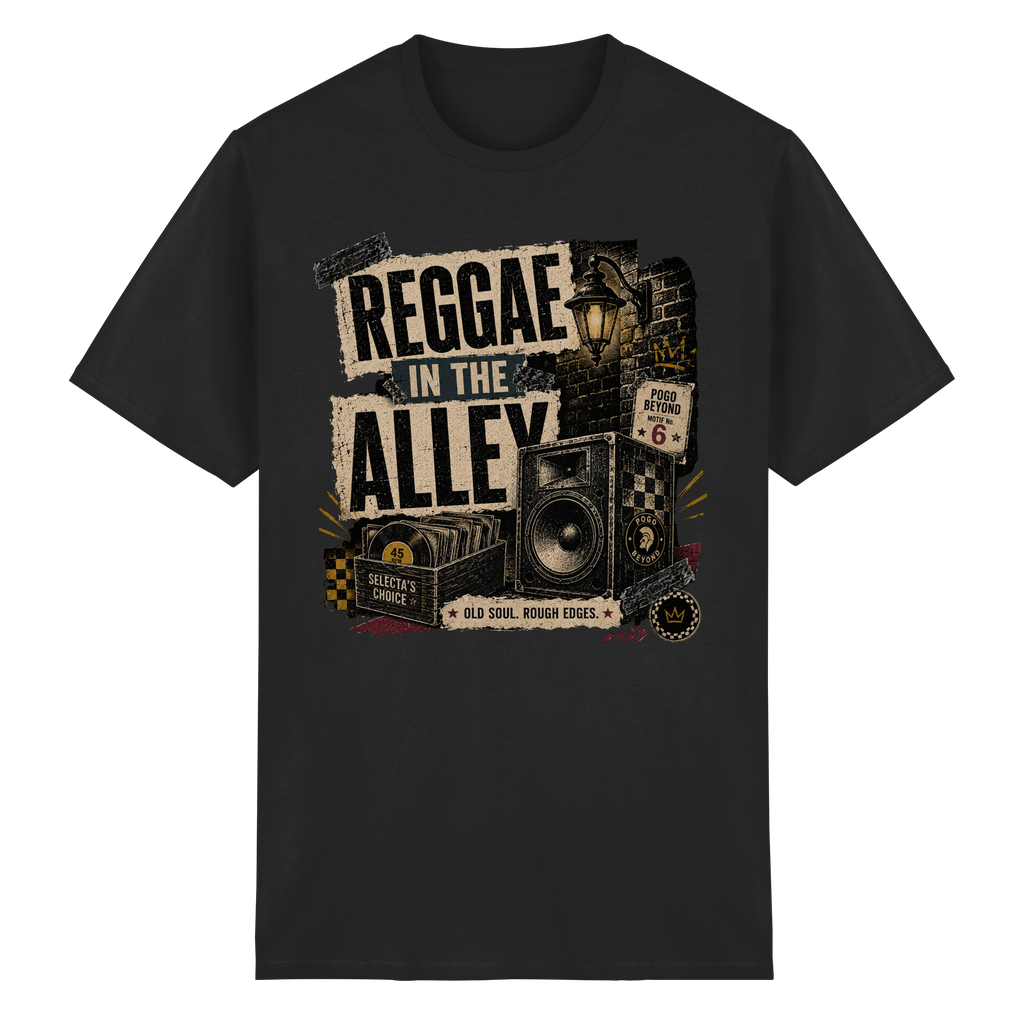 REGGAE IN THE ALLEY - Heavy Cotton T-Shirt