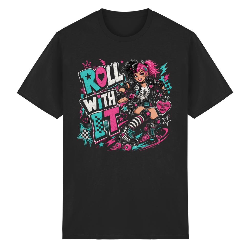 ROLL WITH IT - Heavy Cotton T-Shirt