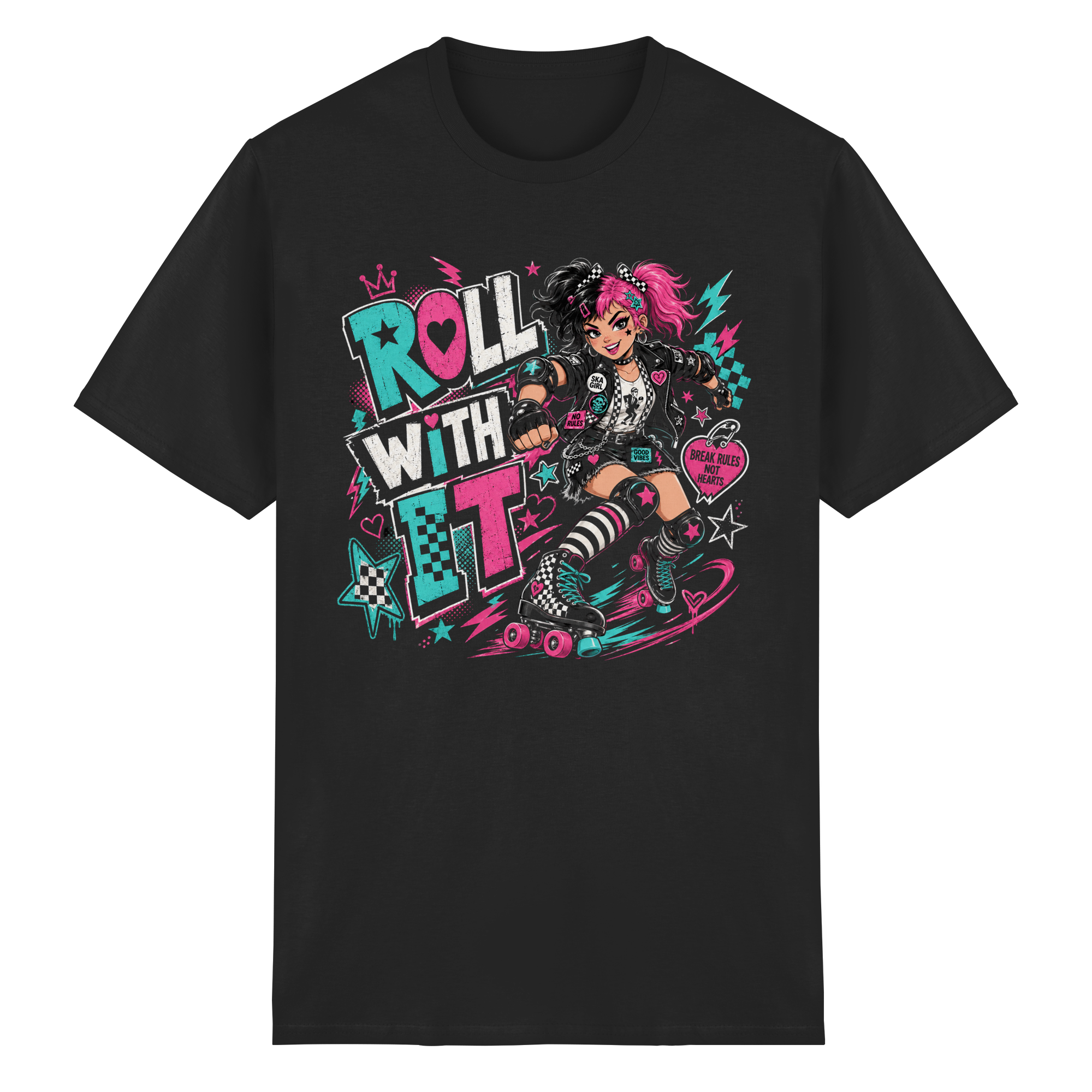 ROLL WITH IT - Heavy Cotton T-Shirt