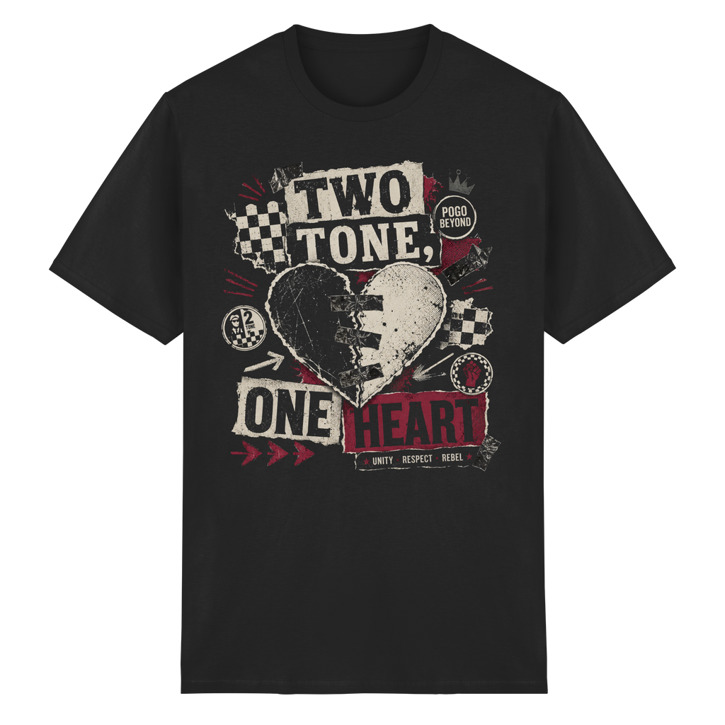 2 TONE, ONE HEART - Heavy Cotton T-Shirt