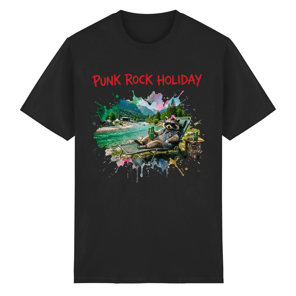 PUNK ROCK HOLIDAY - Lazy Rockoon - Heavy Cotton T-Shirt