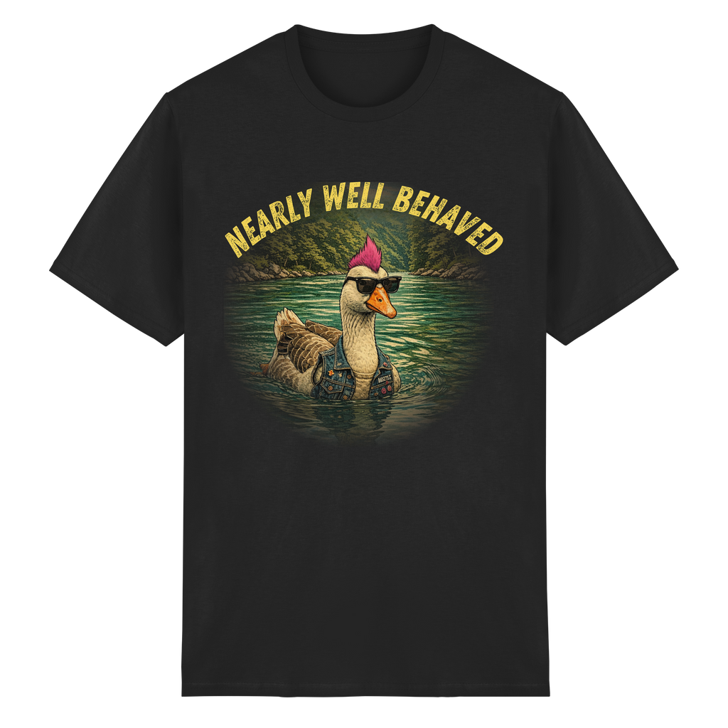 NEARLY BEHAVED - Heavy Cotton T-Shirt