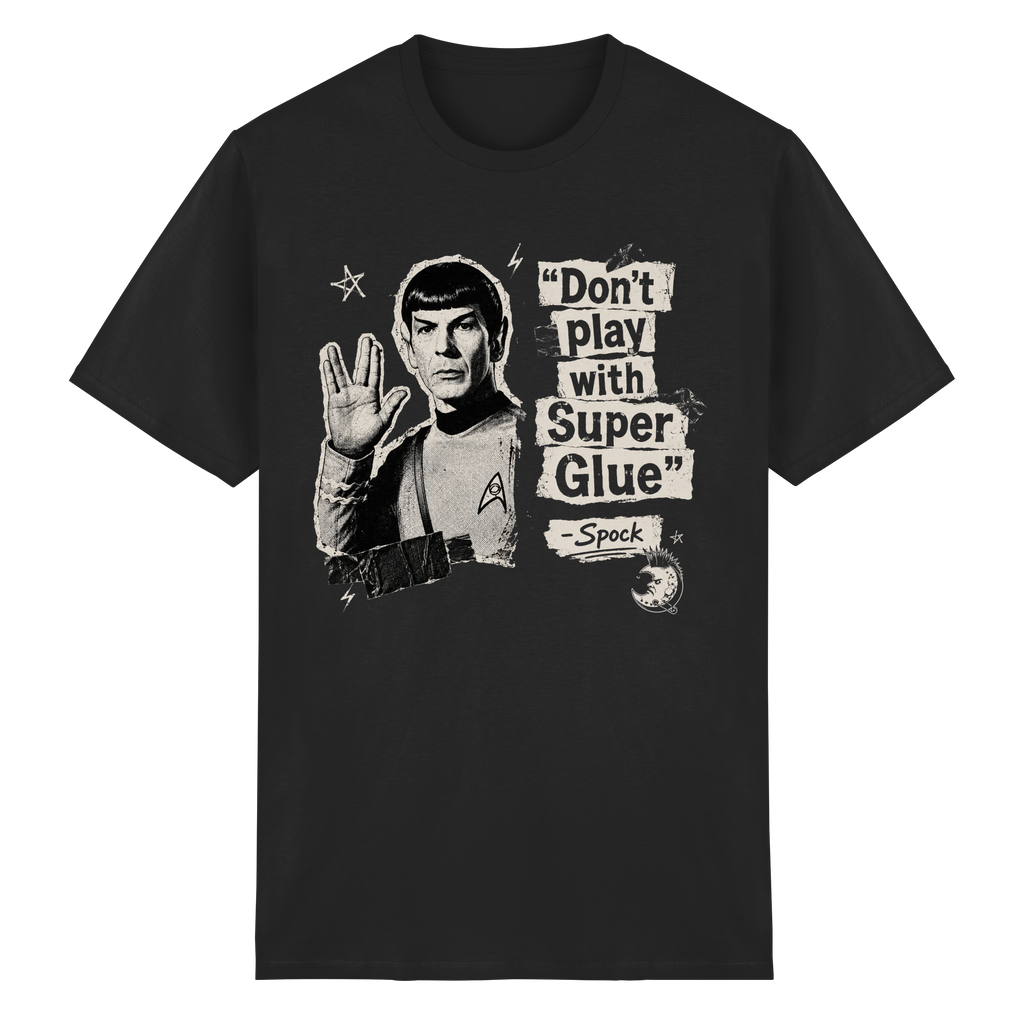 DON'T PLAY WITH SUPER GLUE - Heavy Cotton T-Shirt