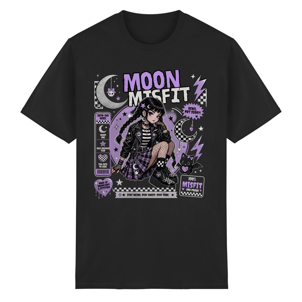 MOON MISFIT - Heavy Cotton T-Shirt