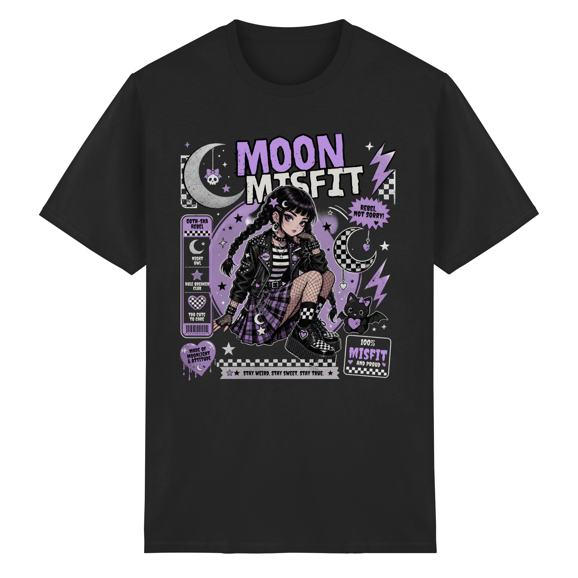 MOON MISFIT - Heavy Cotton T-Shirt