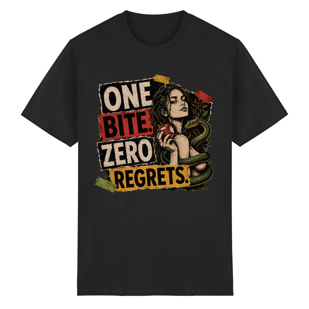 ONE BITE. ZERO REGRETS. - Heavy Cotton T-Shirt