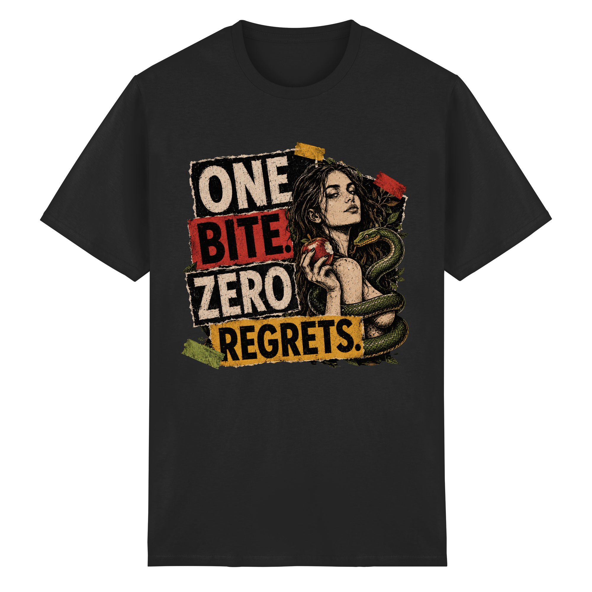 ONE BITE. ZERO REGRETS. - Heavy Cotton T-Shirt
