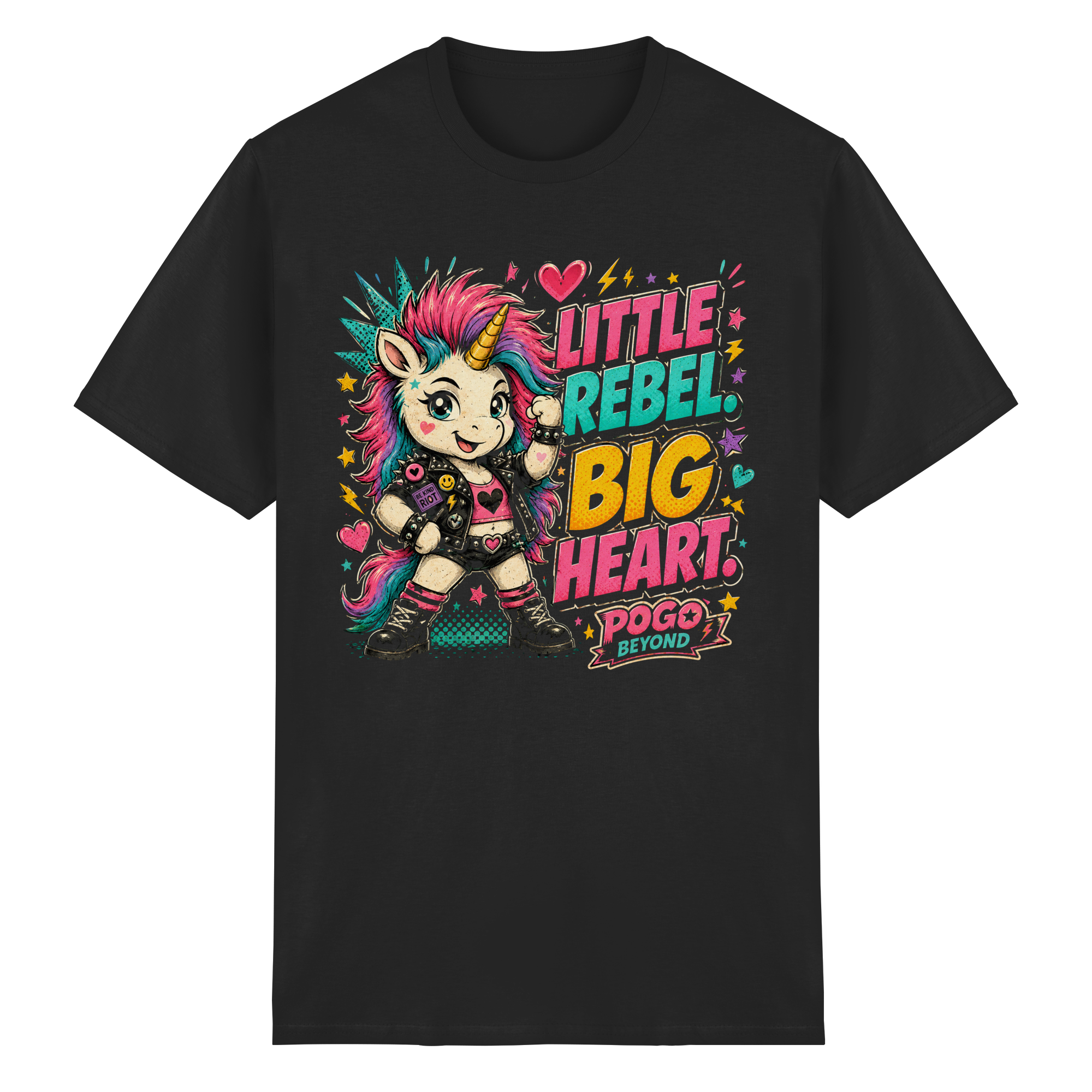 LITTLE REBEL BIG HEART - Heavy Cotton T-Shirt